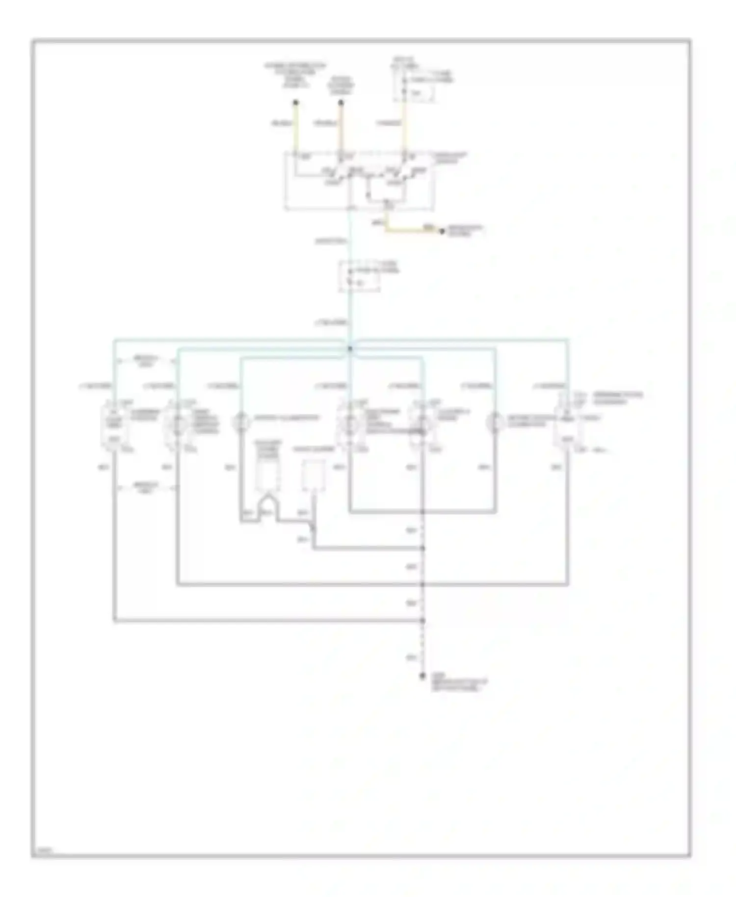 Wiring diagram overhead console i/p illum feed for Ford Bronco V (1992-1996)