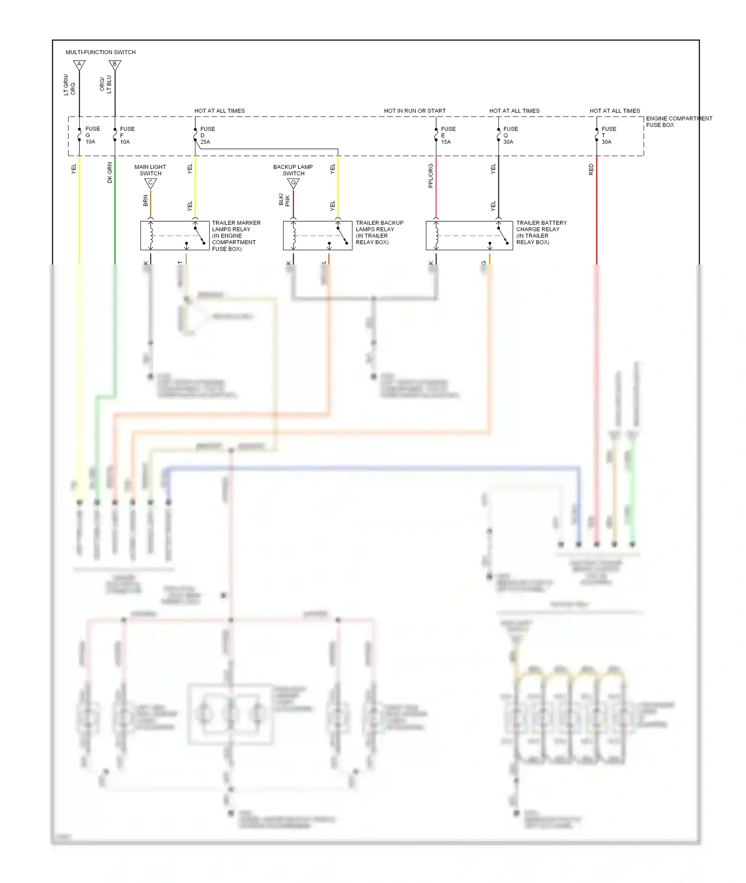 Ford Bronco V (1992-1996) lt grn wiring diagram  (6 of 27)