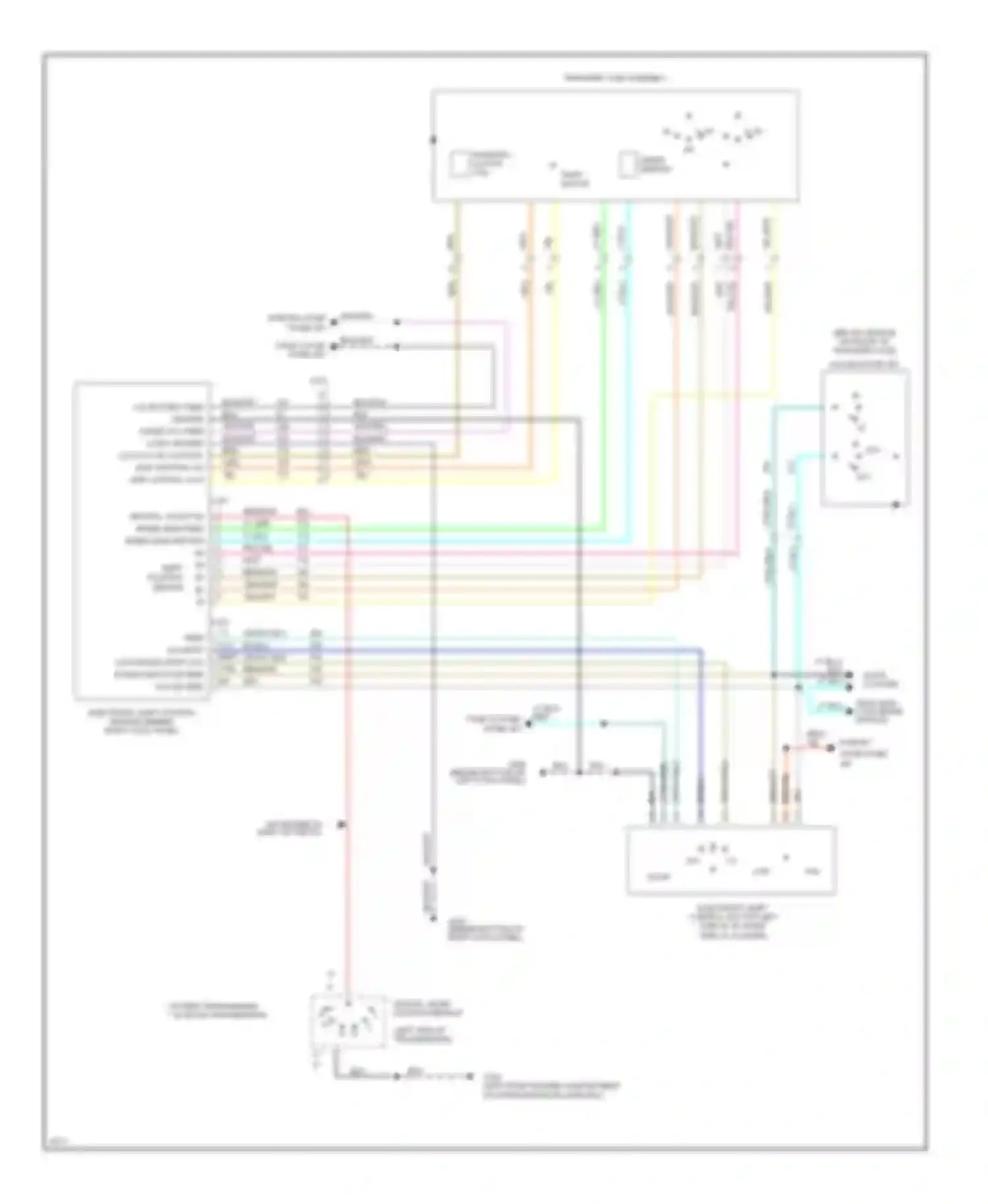 Wiring diagram instr cluster for Ford Bronco V (1992-1996)