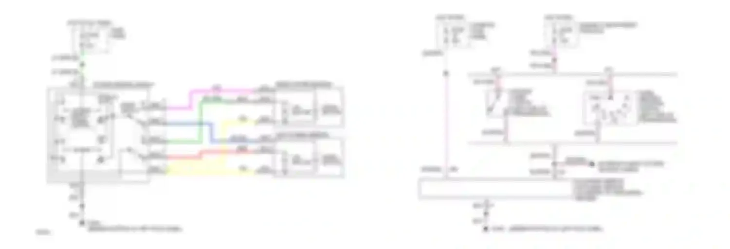 Wiring diagram up/dn motor for Ford Bronco V (1992-1996) (1 of 1)