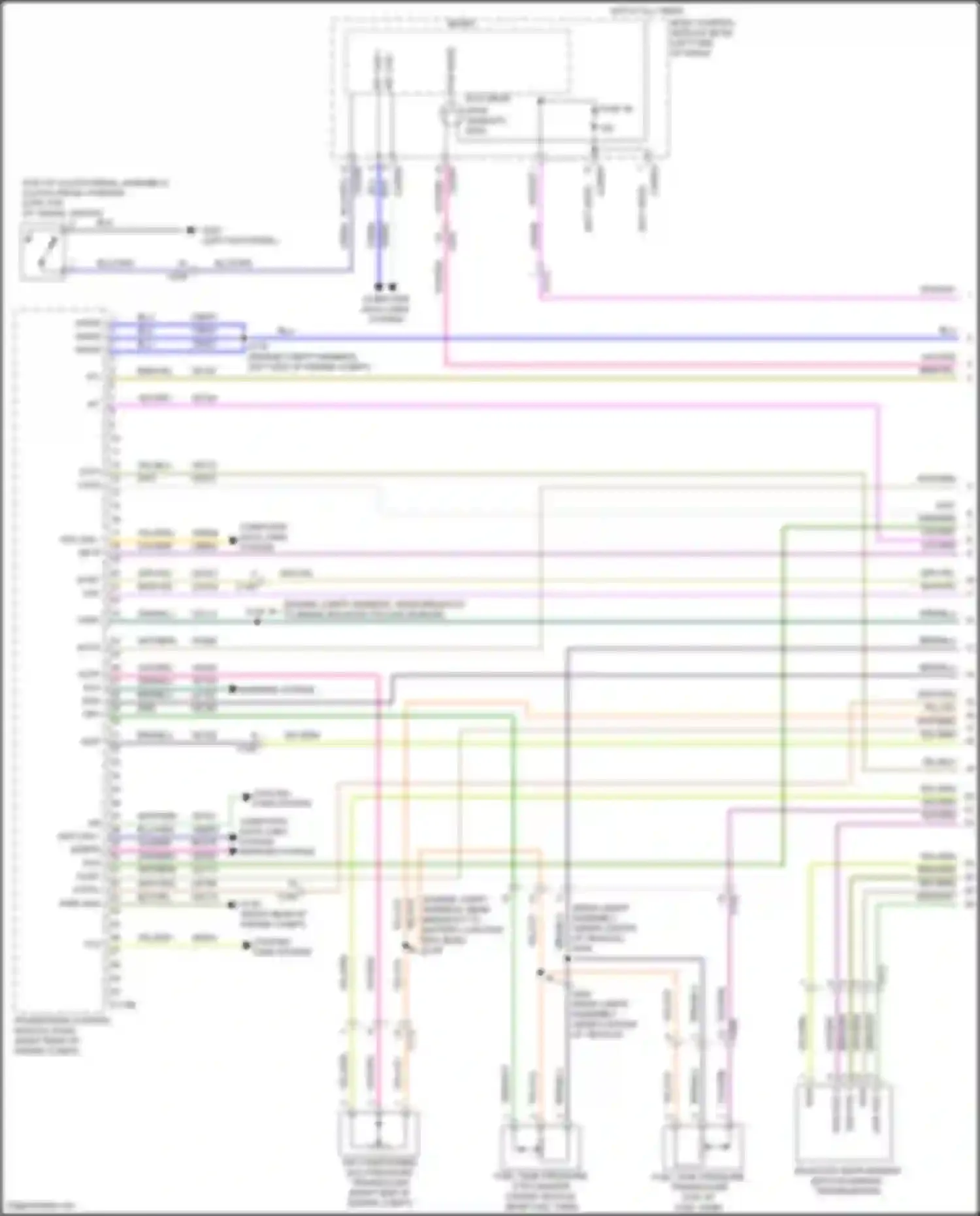Bronco Ford VI (2020-2024): Wiring diagram engine performance 2.3l turbo (1 of 9)