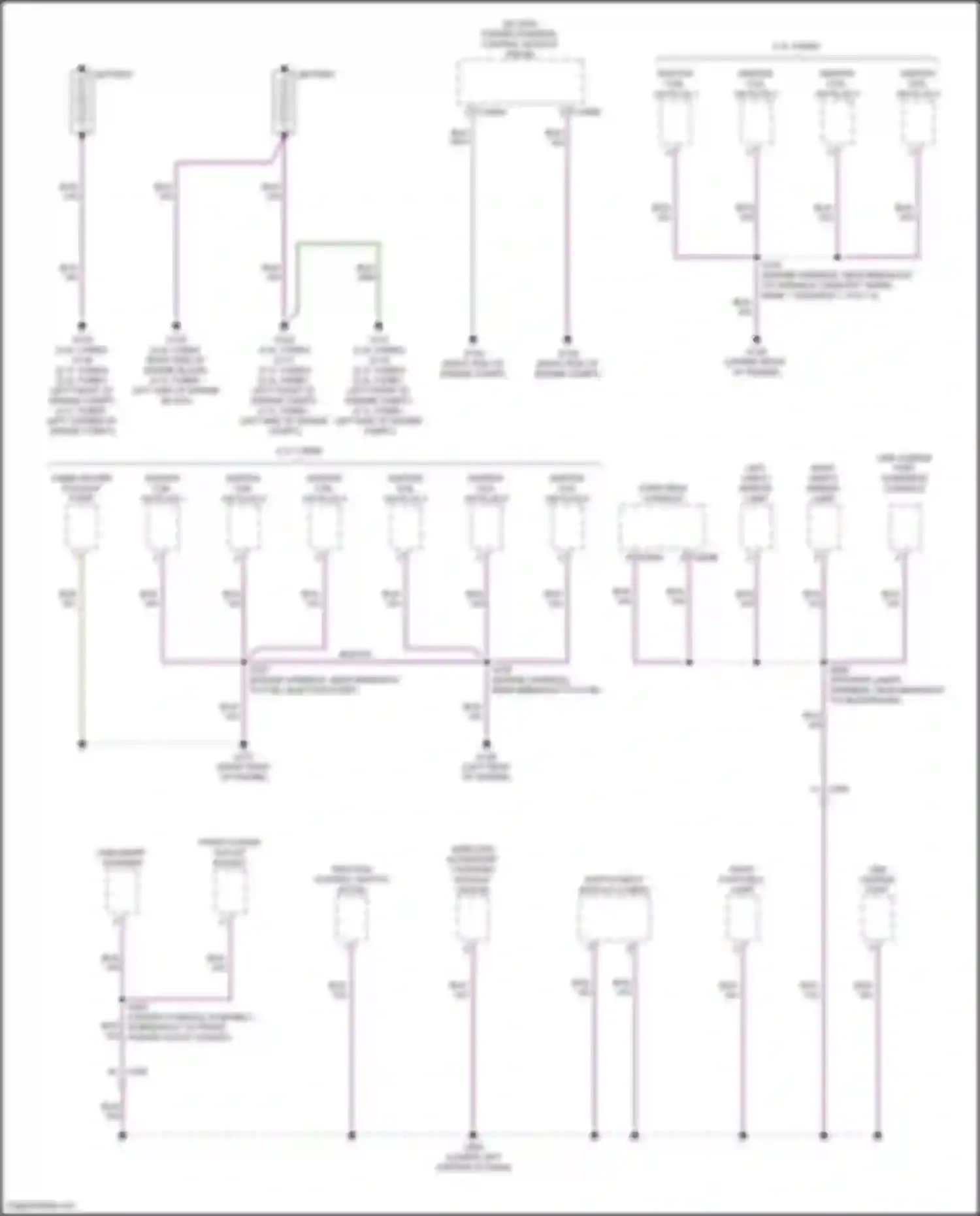Bronco Ford VI (2020-2024): Ground distribution circuit (2 of 5)