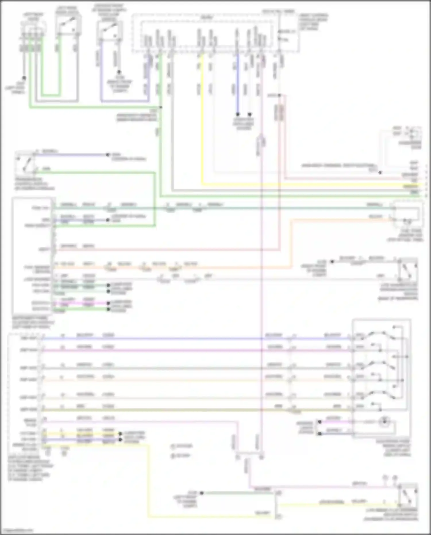 Bronco Ford VI (2020-2024): Instrument cluster circuit (1 of 2)