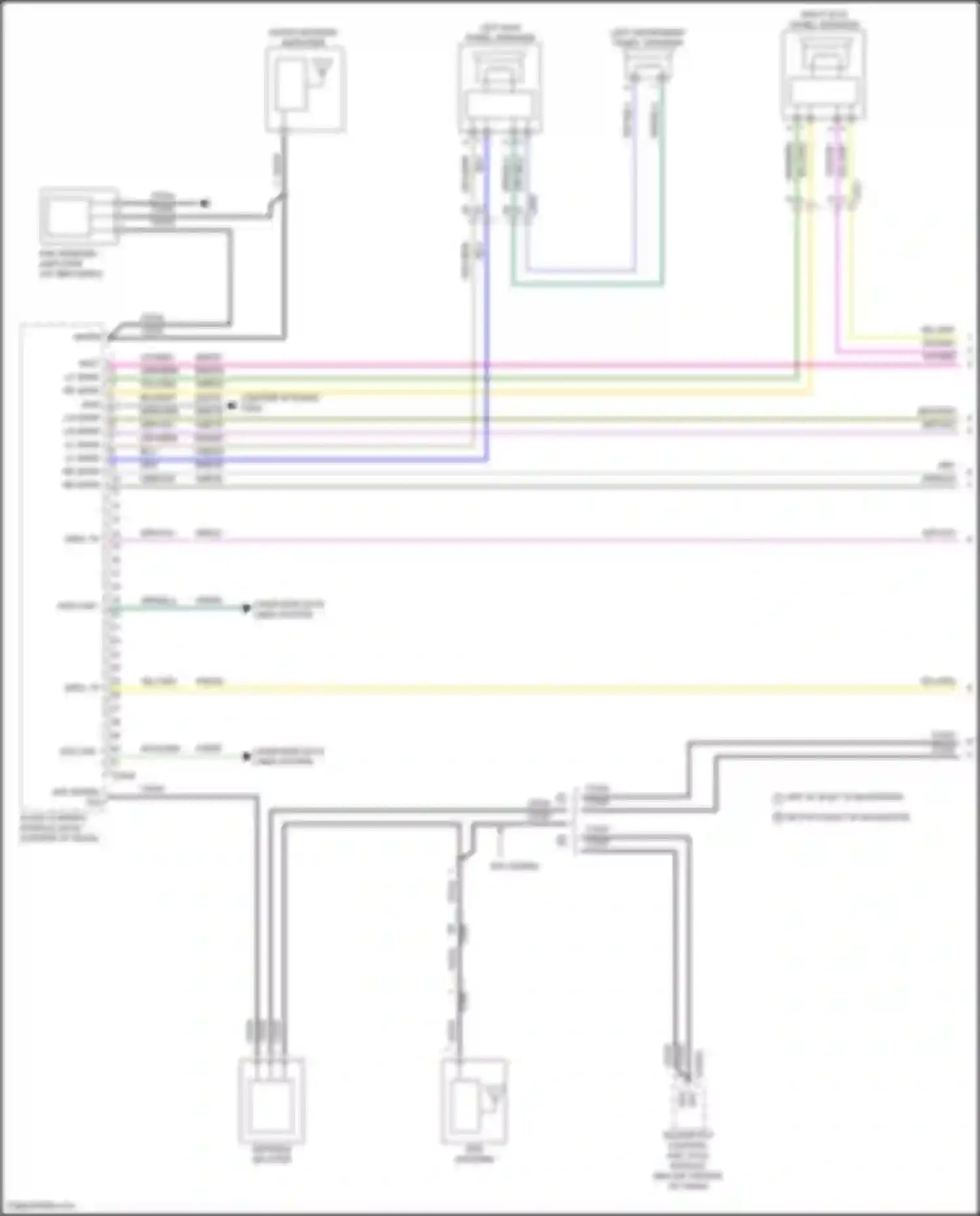 Bronco Ford VI (2020-2024): Navigation circuit, 6 speakers (1 of 4)
