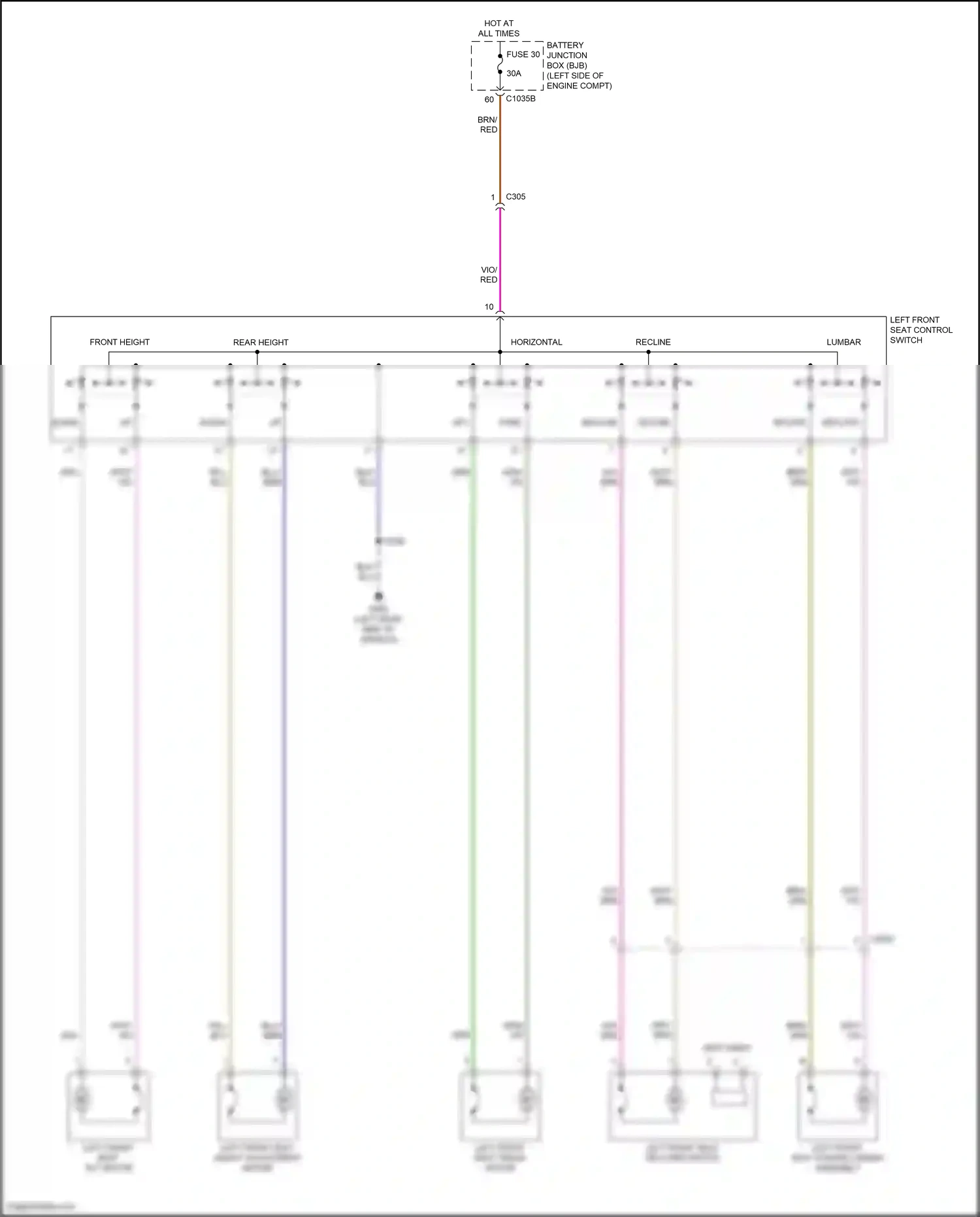 Ford Bronco VI (2020-2024) aft fore/ wiring diagram  (1 of 2)