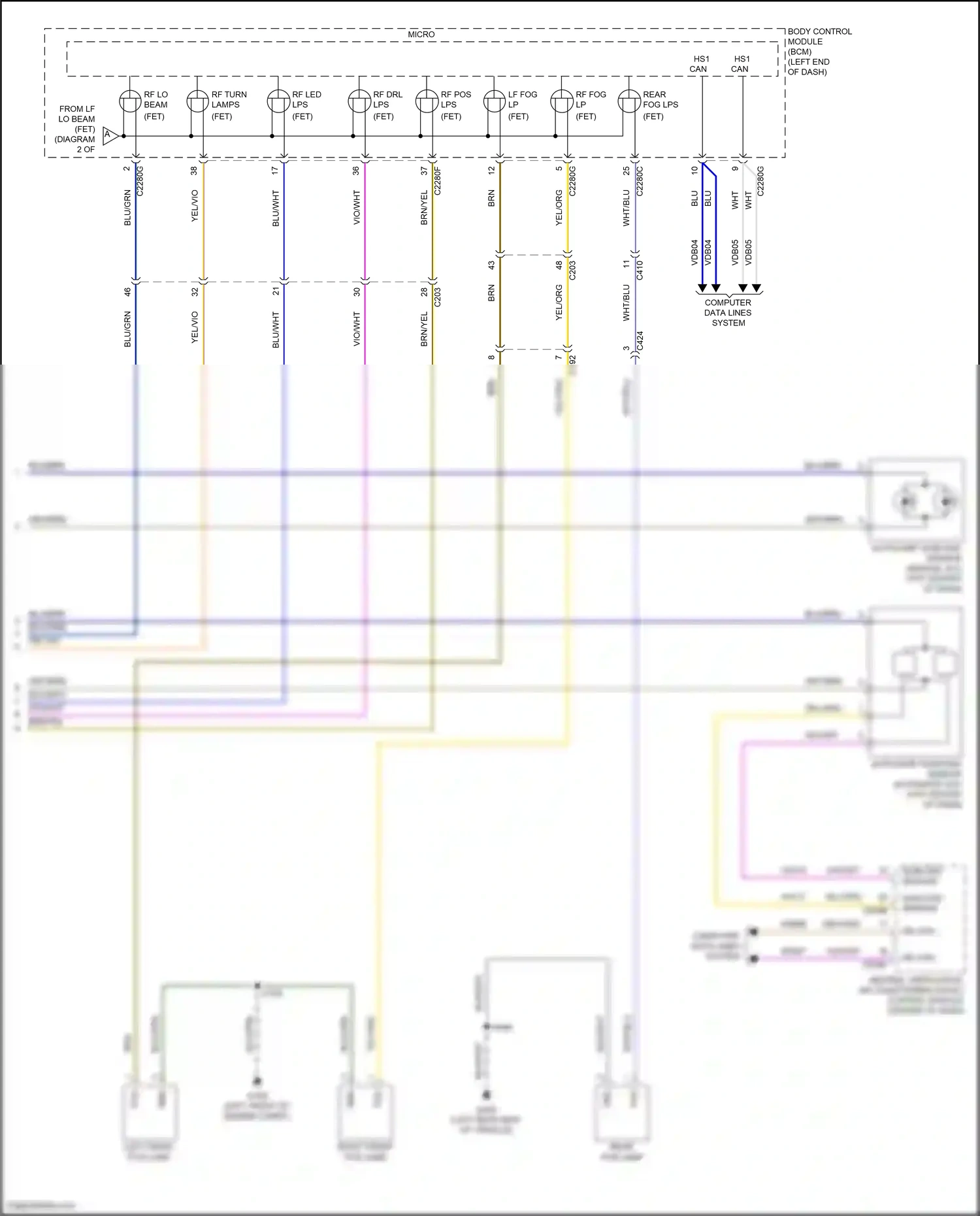 Ford Bronco VI (2020-2024) blk/grn wiring diagram  (15 of 22)