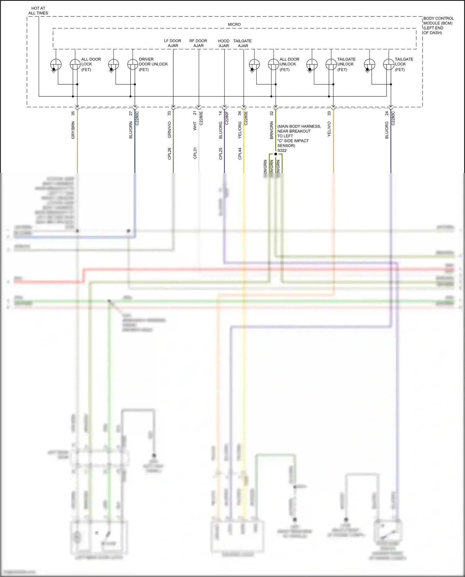 Ford Bronco VI (2020-2024) blk/grn wiring diagram  (17 of 22)