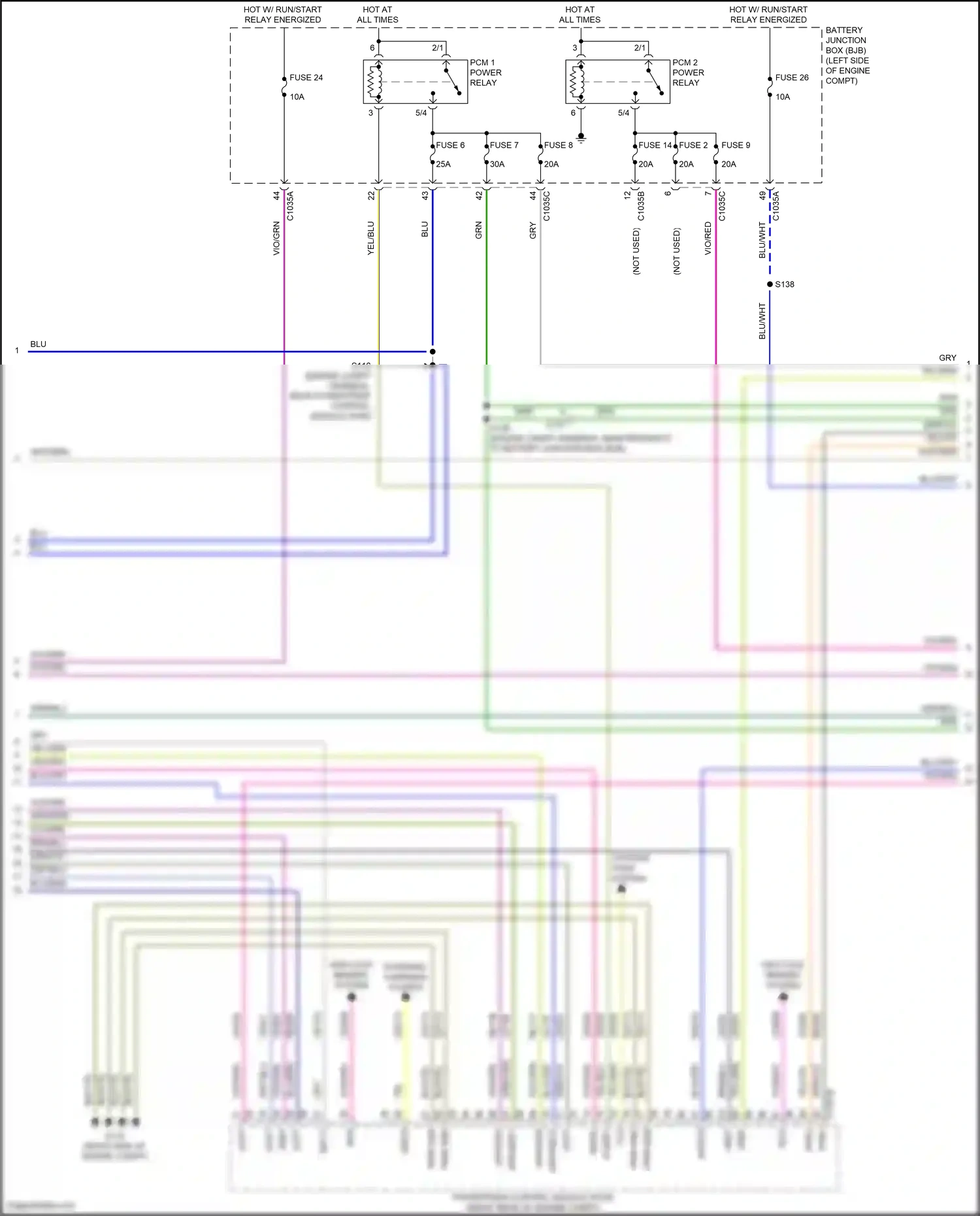 Ford Bronco VI (2020-2024) brn/blu wiring diagram  (43 of 46)