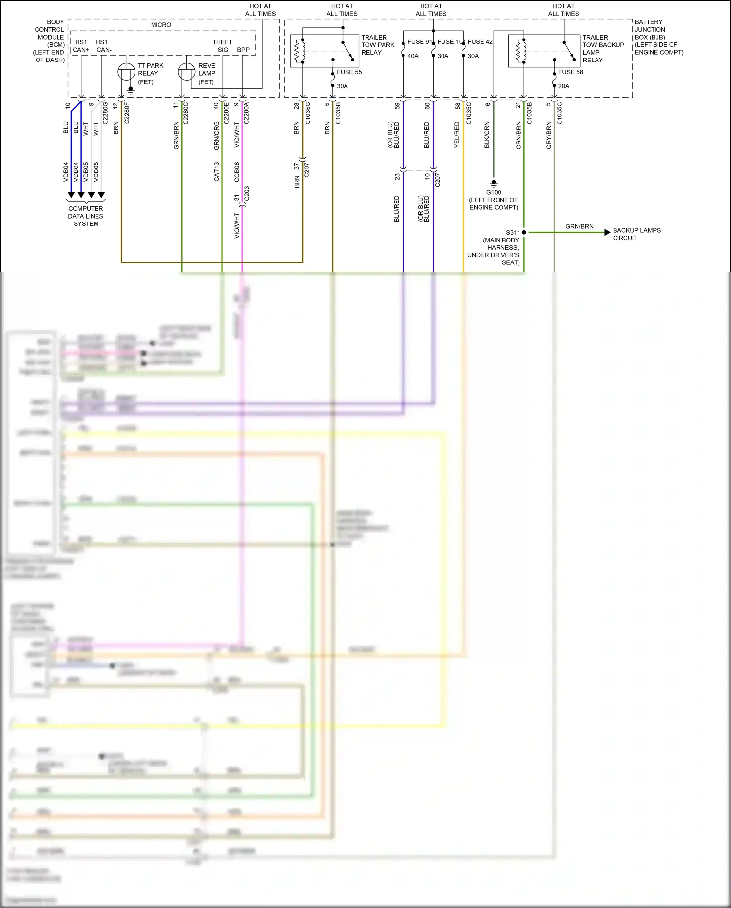 Ford Bronco VI (2020-2024) computer data lines system wiring diagram  (49 of 69)