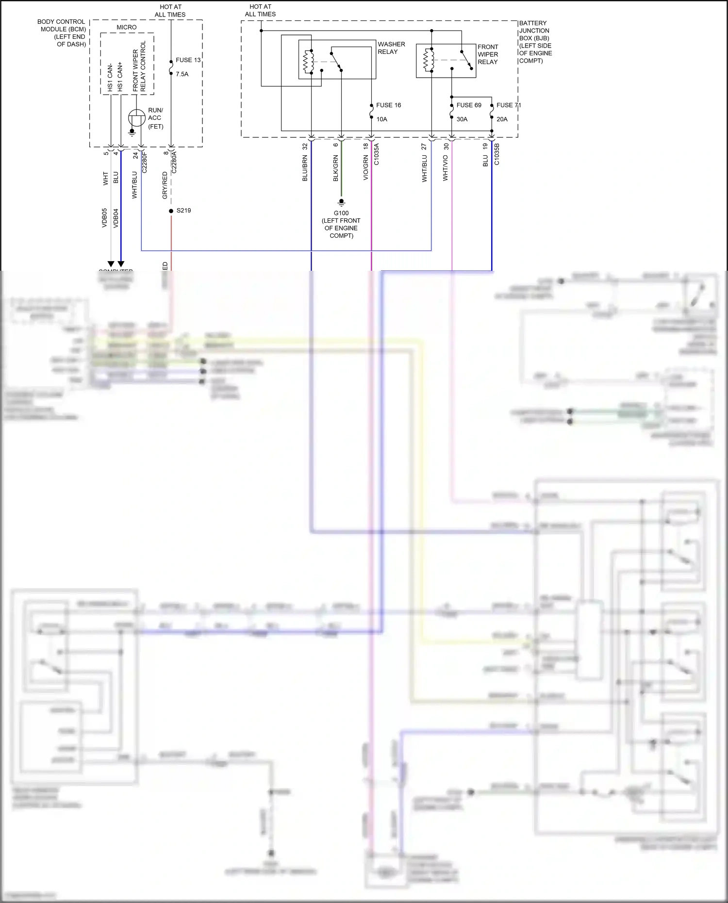 Ford Bronco VI (2020-2024) computer data lines system wiring diagram  (50 of 69)