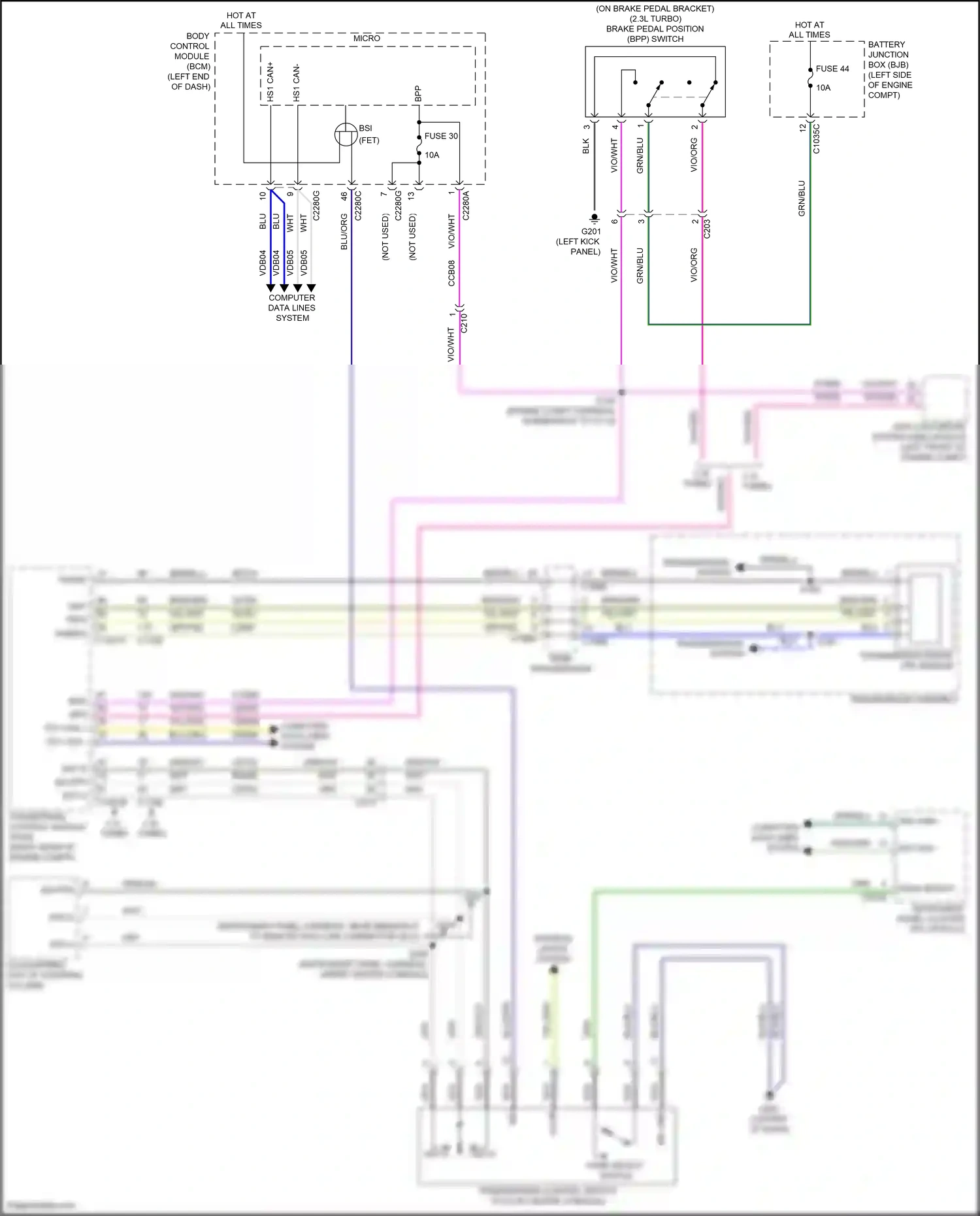 Ford Bronco VI (2020-2024) computer data lines system wiring diagram  (17 of 69)