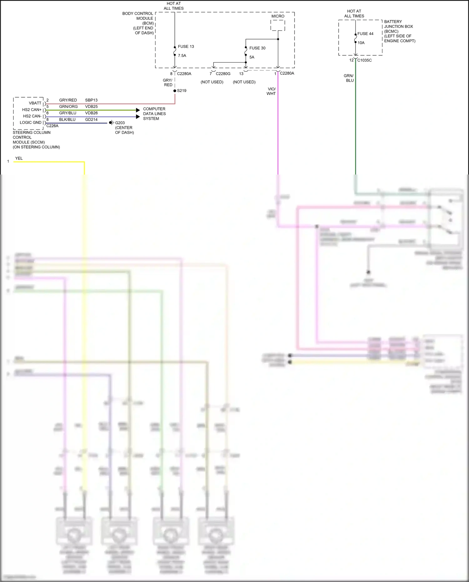 Ford Bronco VI (2020-2024) computer data lines system wiring diagram  (62 of 69)