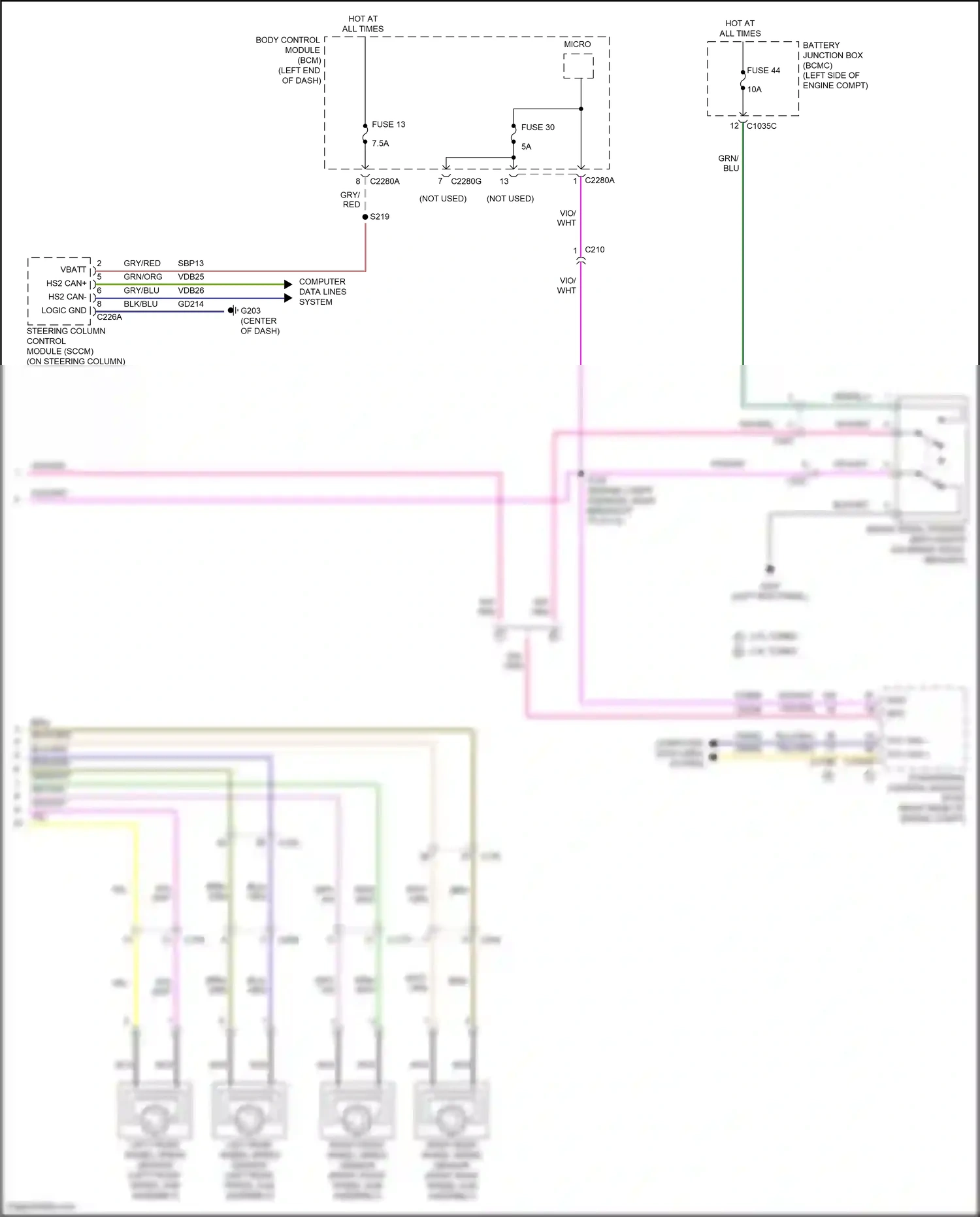 Ford Bronco VI (2020-2024) computer data lines system wiring diagram  (64 of 69)