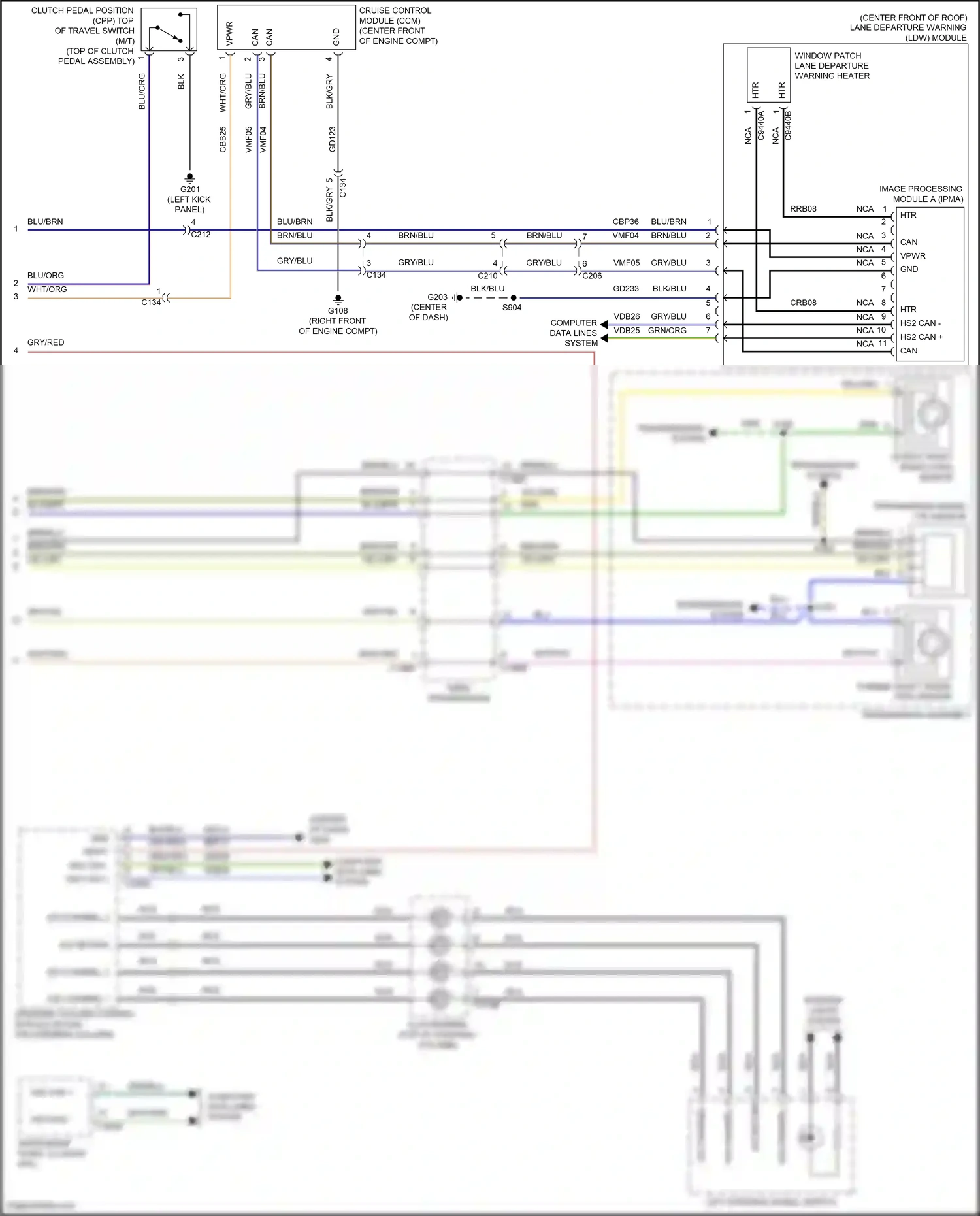 Ford Bronco VI (2020-2024) computer data lines system wiring diagram  (53 of 69)