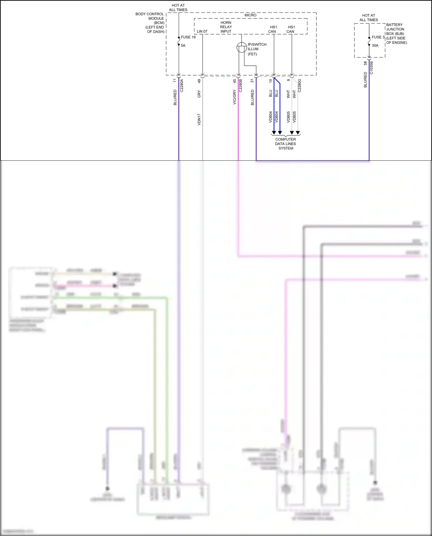 Ford Bronco VI (2020-2024) computer data lines system wiring diagram  (38 of 69)