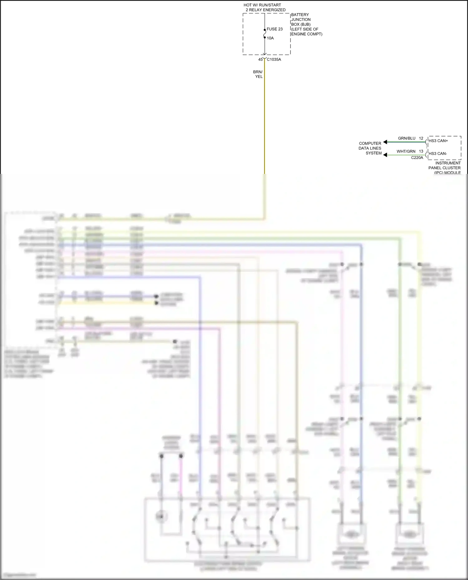 Ford Bronco VI (2020-2024) computer data lines system wiring diagram  (16 of 69)
