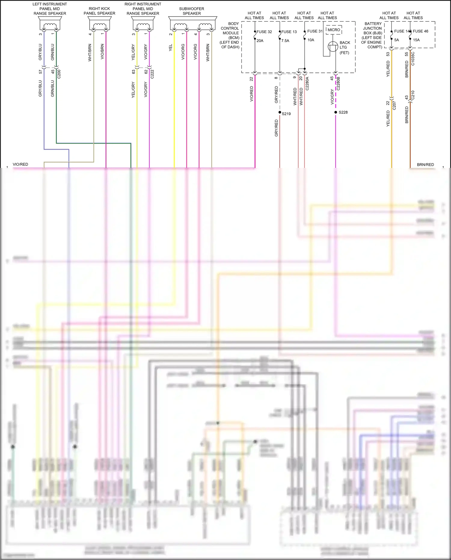 Ford Bronco VI (2020-2024) computer wiring diagram  (1 of 6)
