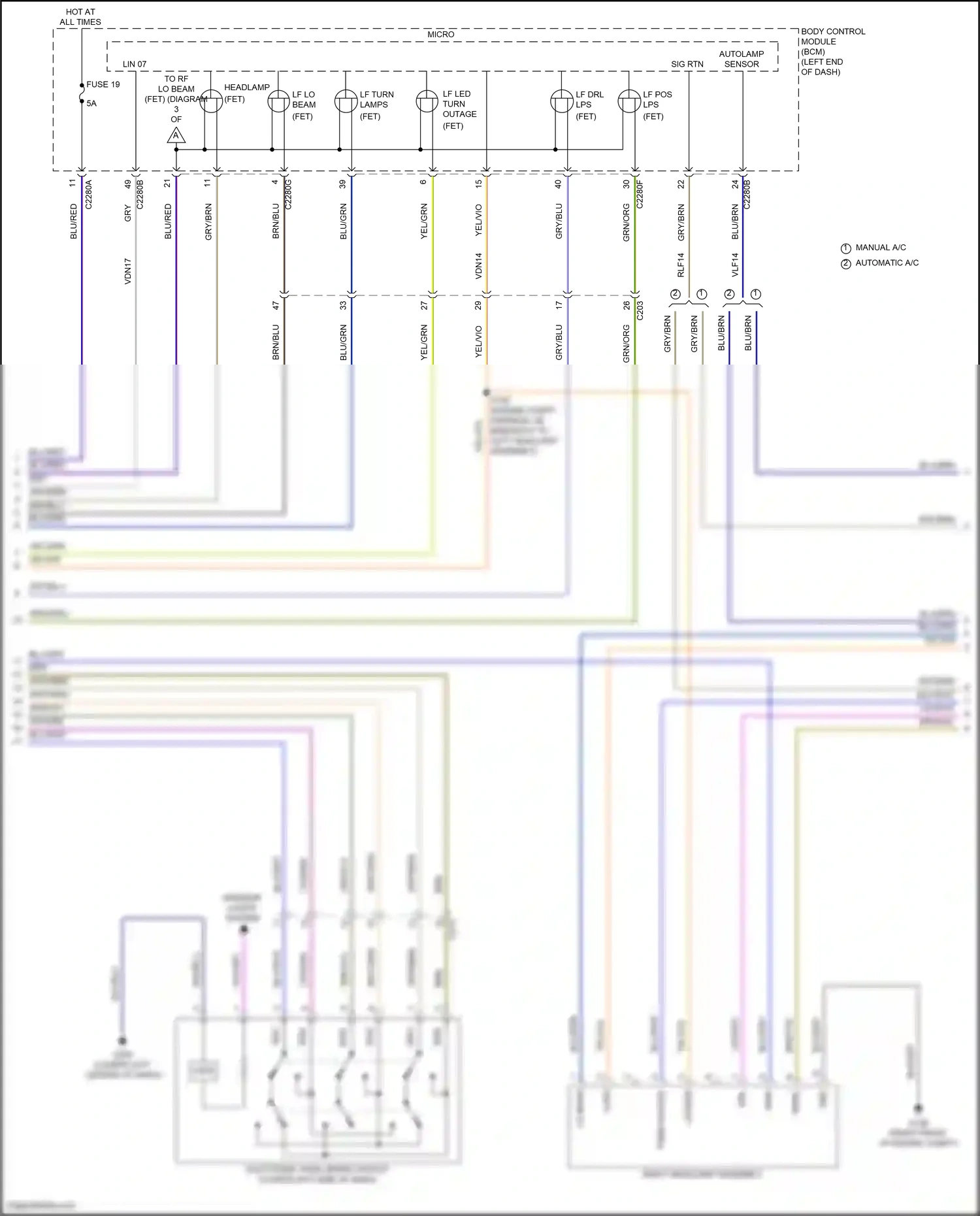 Ford Bronco VI (2020-2024) gry/blu wiring diagram  (34 of 50)