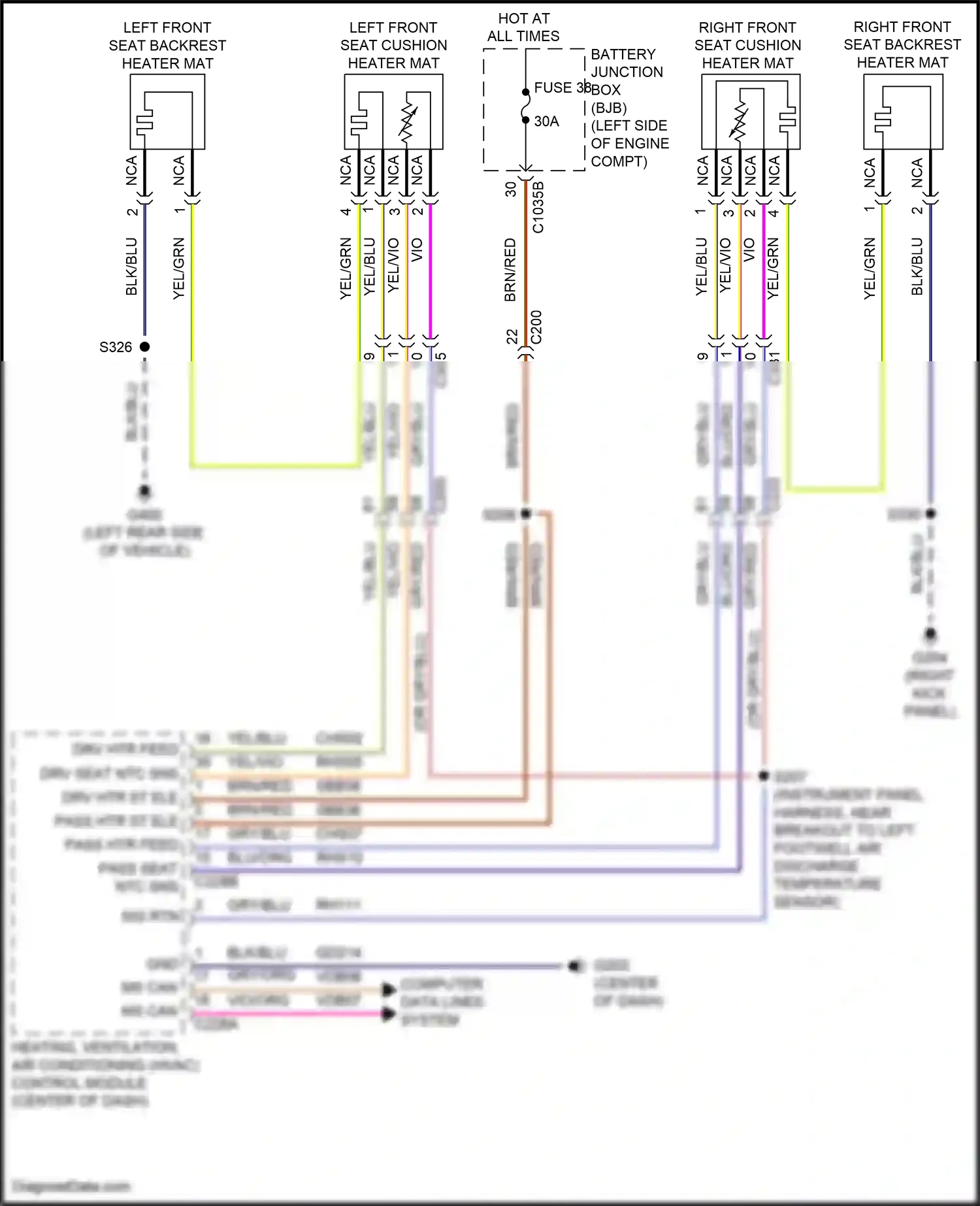 Ford Bronco VI (2020-2024) gry/blu wiring diagram  (25 of 50)