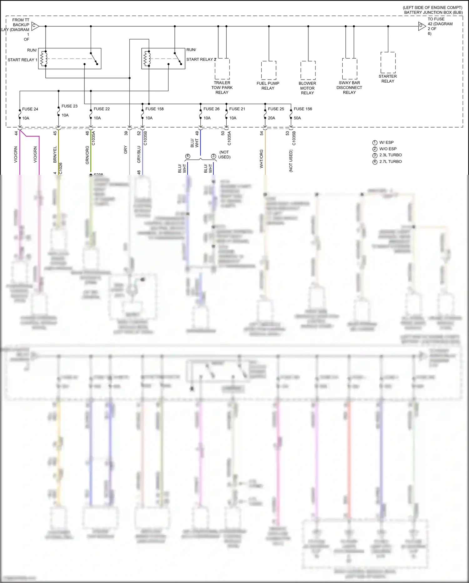 Ford Bronco VI (2020-2024) gry/blu wiring diagram  (18 of 50)