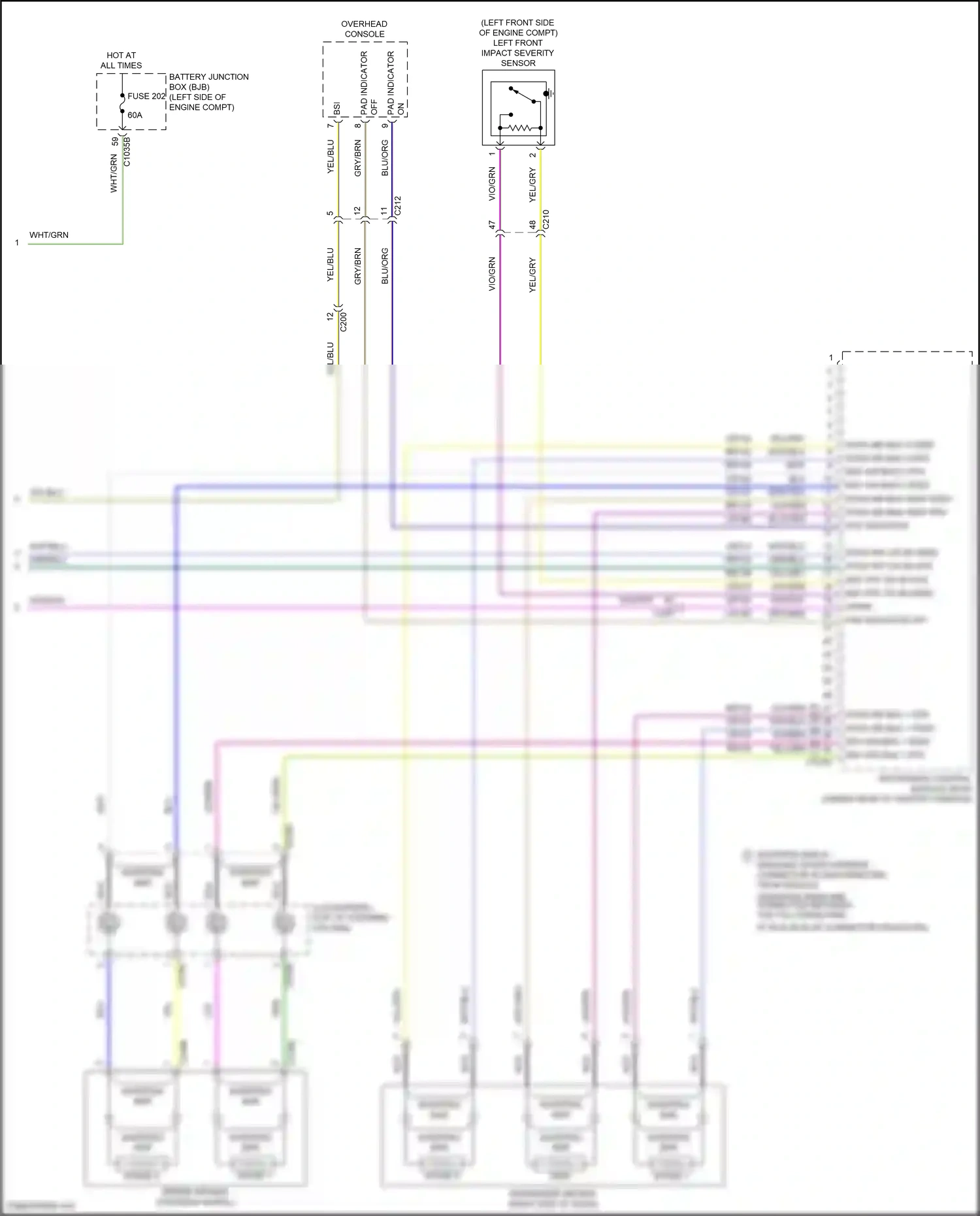 Ford Bronco VI (2020-2024) gry/blu wiring diagram  (20 of 50)