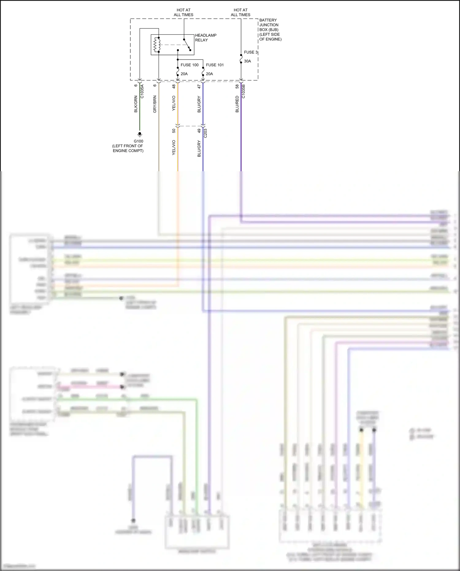 Ford Bronco VI (2020-2024) gry/blu wiring diagram  (24 of 50)