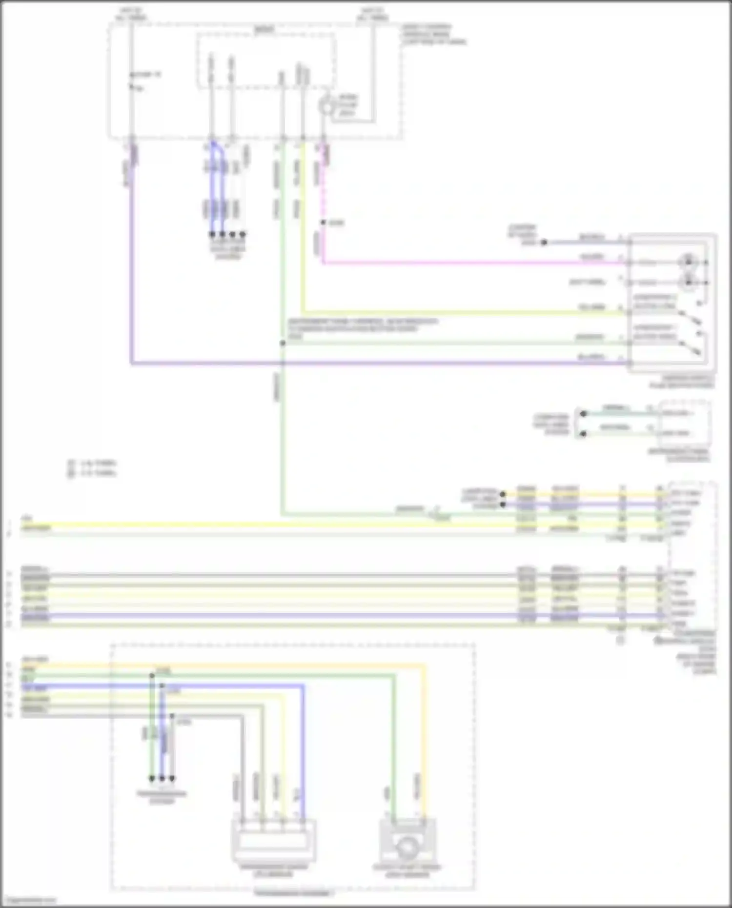 Wiring diagram ignition switch push button start for Ford Bronco VI (2020-2024)