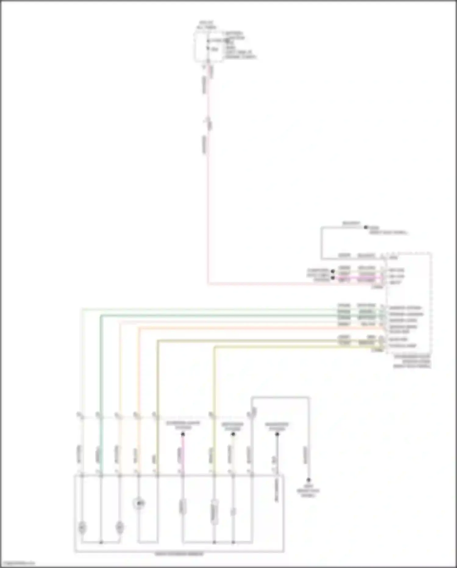 Wiring diagram puddle lamp for Ford Bronco VI (2020-2024)