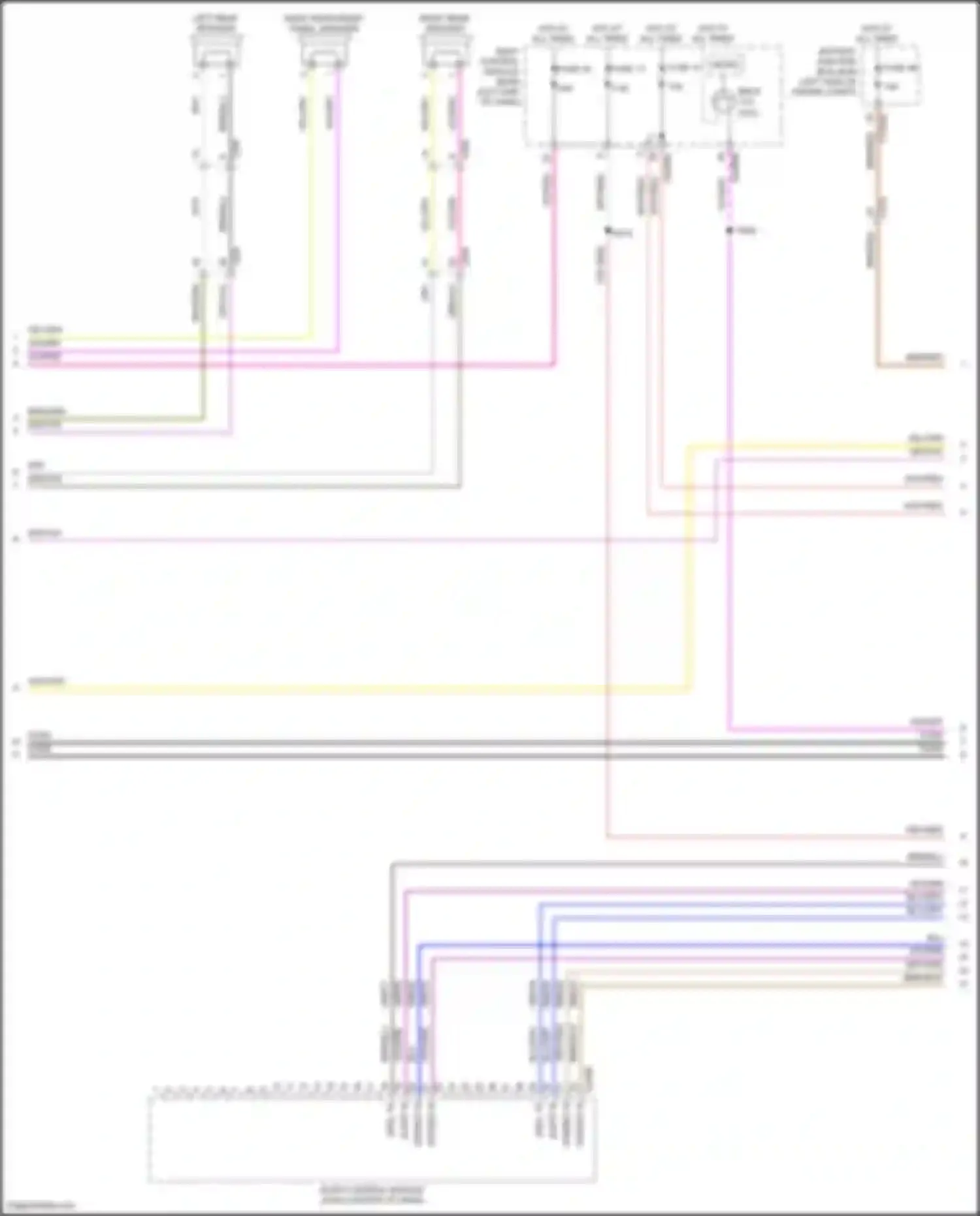 Wiring diagram (below right side of dash for Ford Bronco VI (2020-2024)