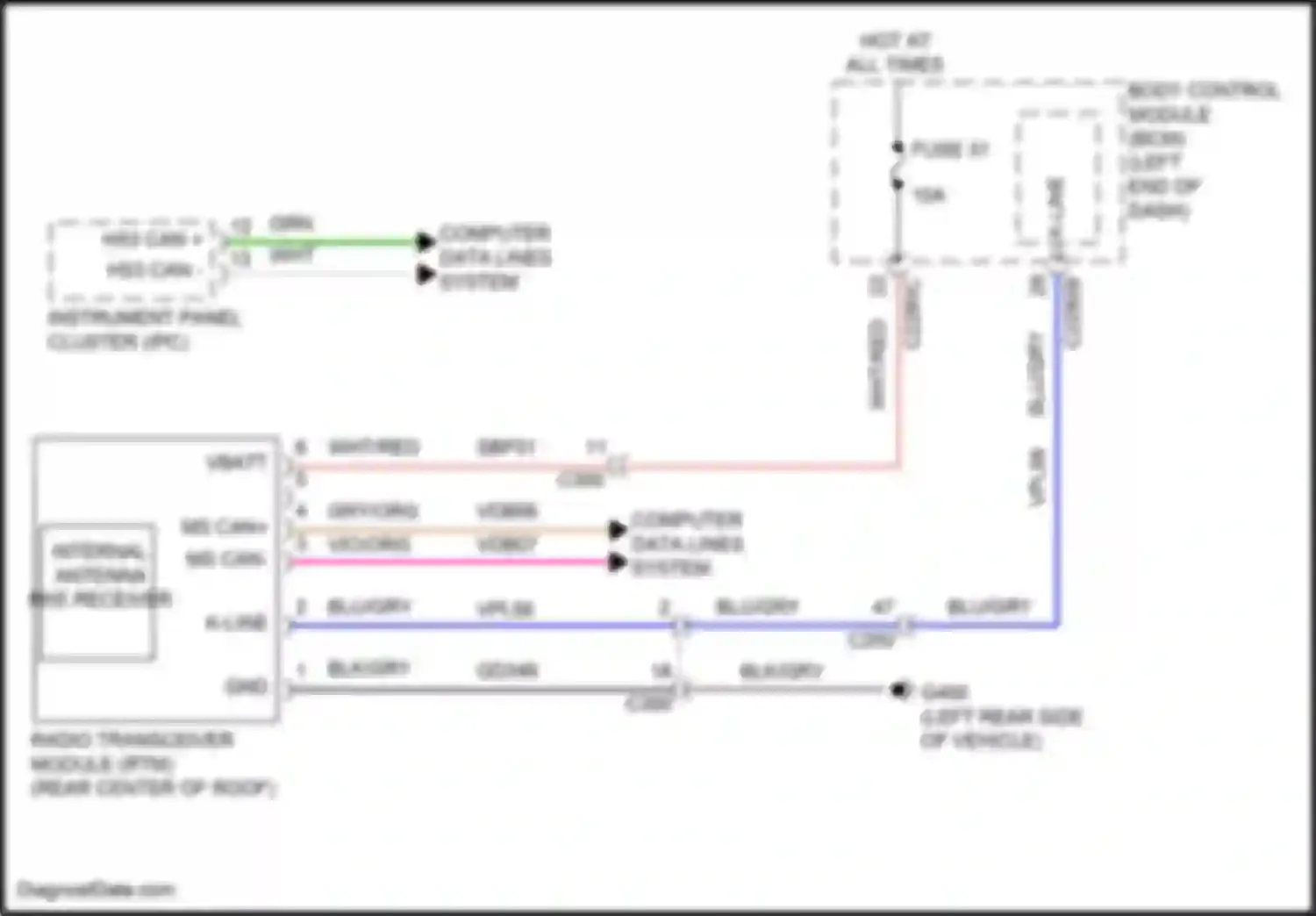 Wiring diagram ms can + for Ford Bronco VI (2020-2024)