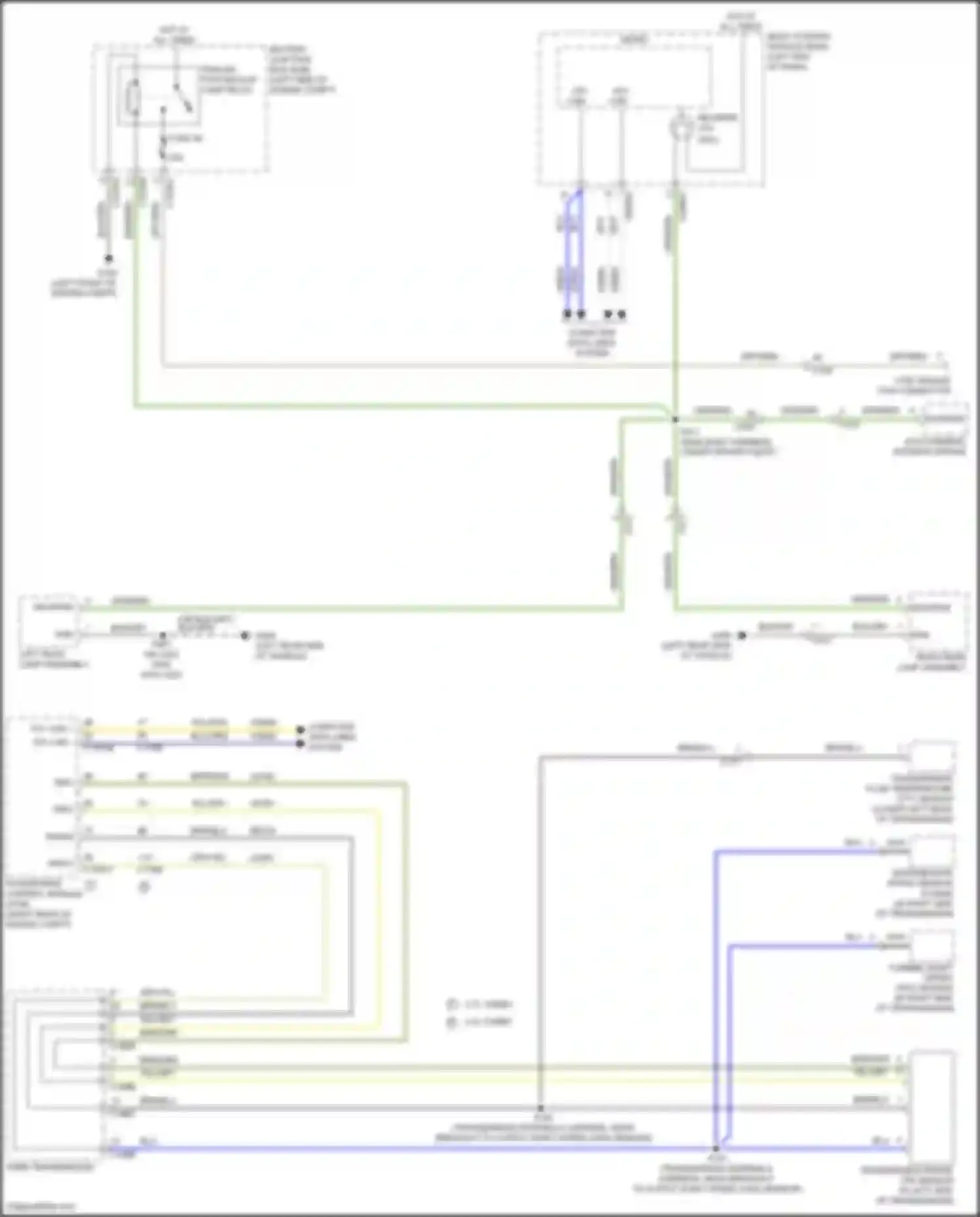 Wiring diagram trailer tow backup lamp relay for Ford Bronco VI (2020-2024)