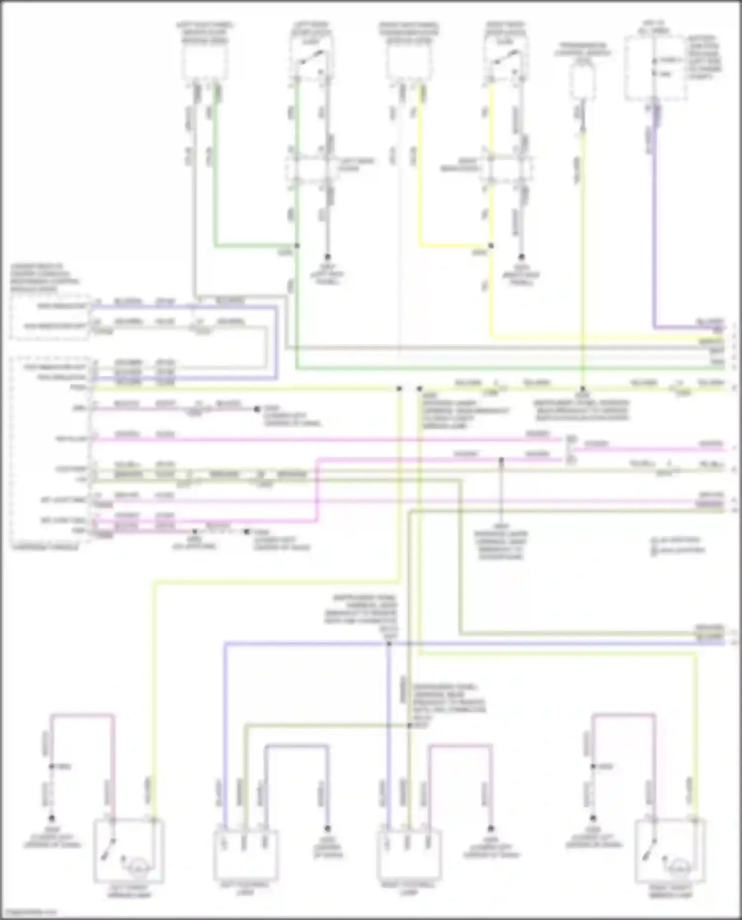 Wiring diagram overhead console for Ford Bronco VI (2020-2024)