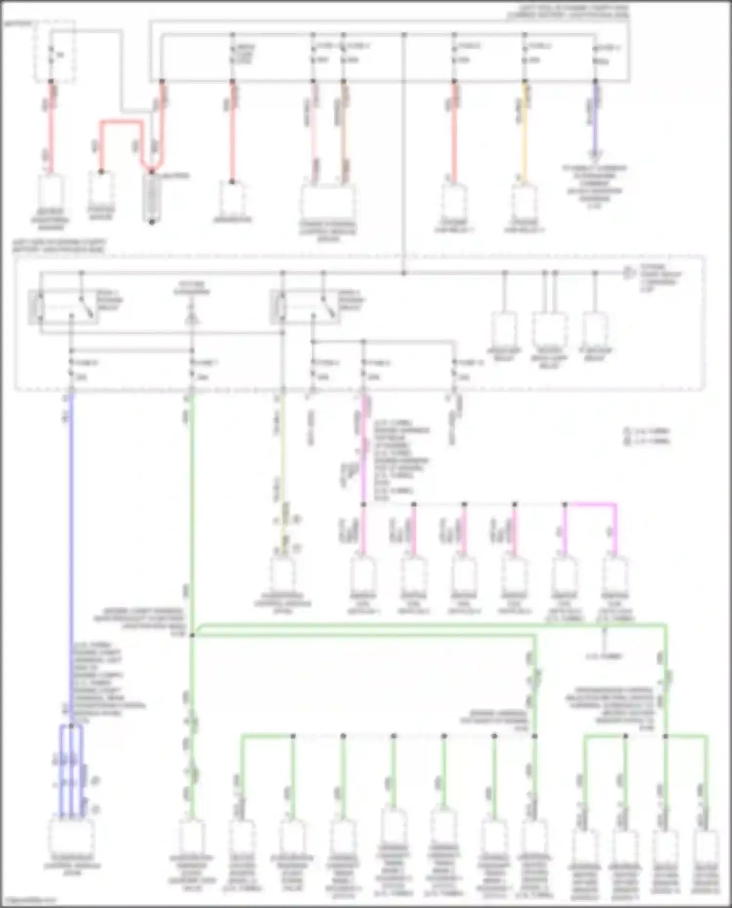 Wiring diagram ignition coil on plug 1 for Ford Bronco VI (2020-2024) (2 of 4)