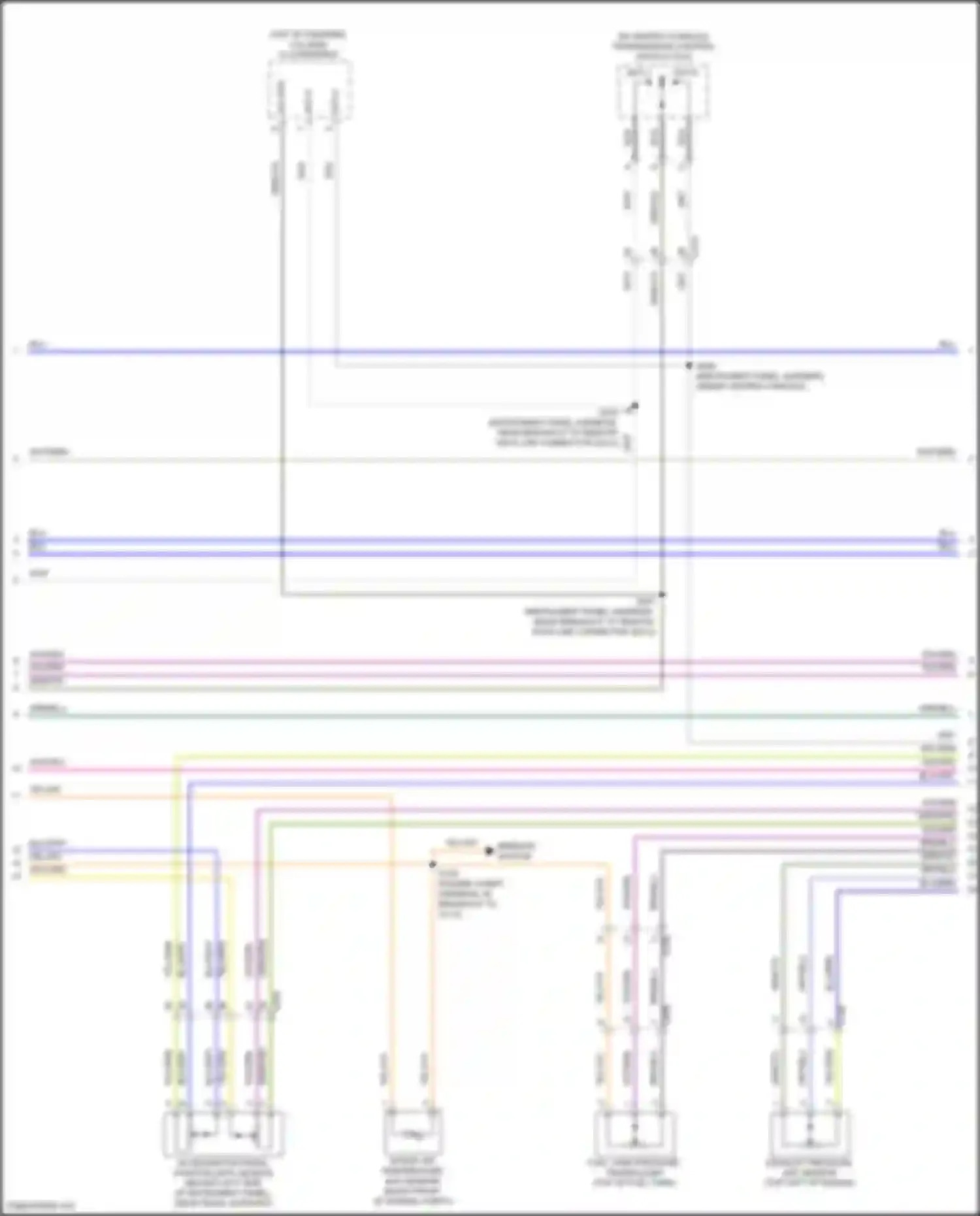 Wiring diagram mirrors system for Ford Bronco VI (2020-2024)