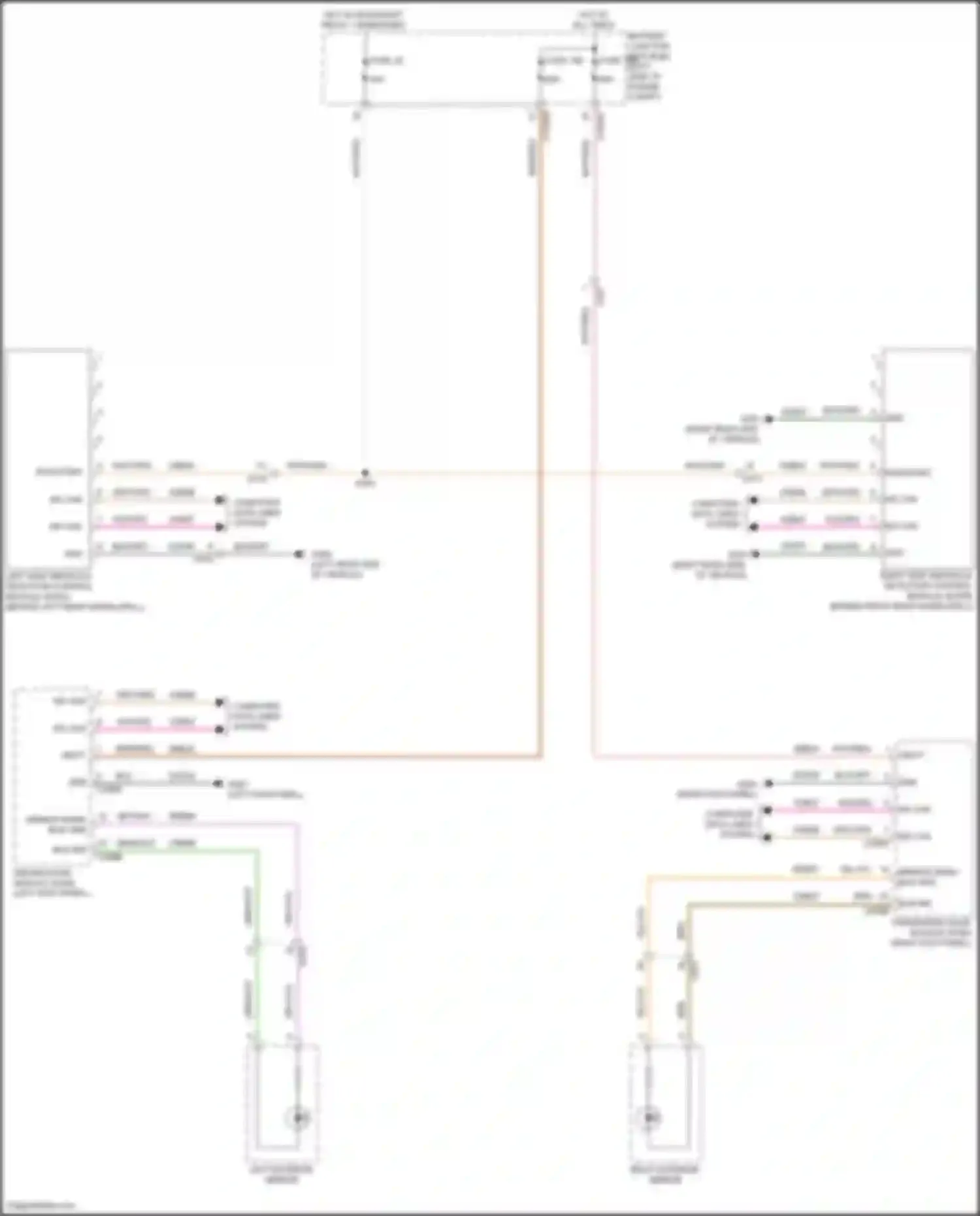 Wiring diagram left exterior mirror for Ford Bronco VI (2020-2024) (1 of 6)