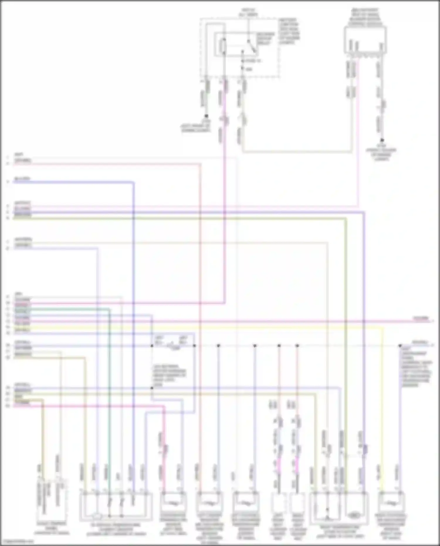 Wiring diagram left footwell air discharge temperature sensor for Ford Bronco VI (2020-2024) (1 of 1)