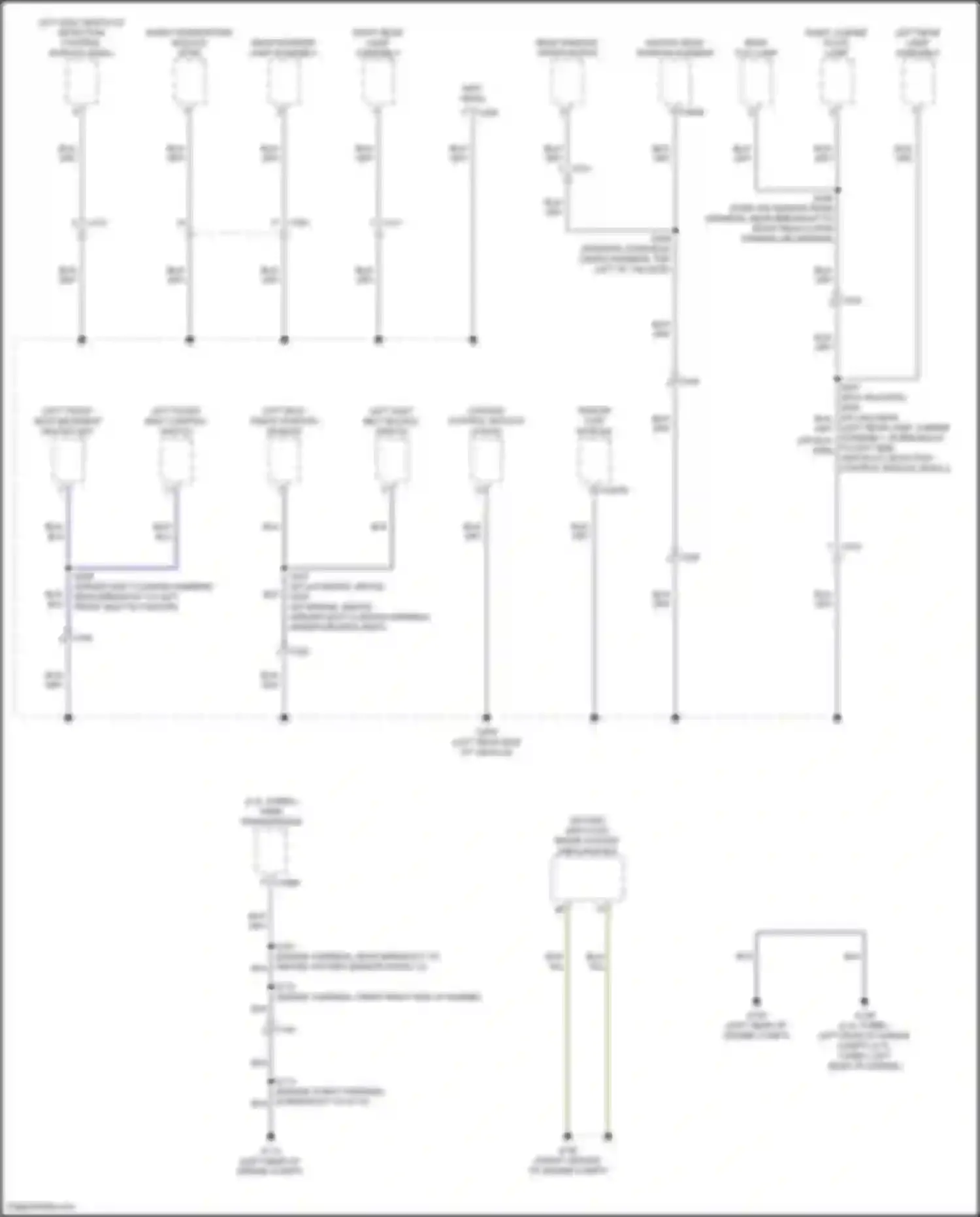 Wiring diagram left front seat backrest heater mat for Ford Bronco VI (2020-2024) (1 of 2)