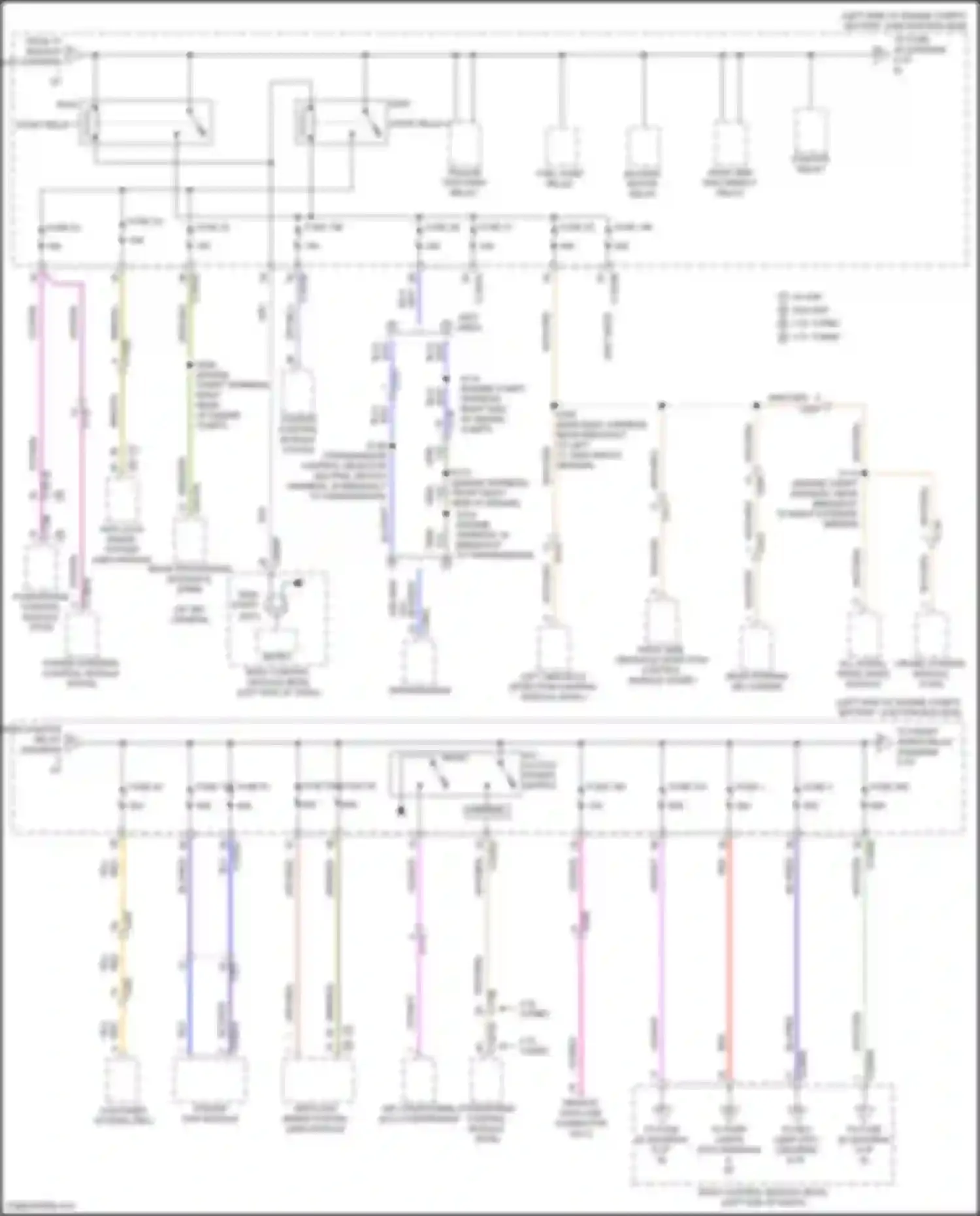 Wiring diagram starter relay for Ford Bronco VI (2020-2024)