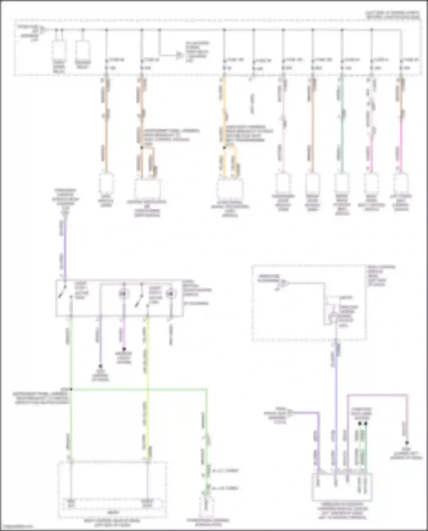 Wiring diagram front wiper relay for Ford Bronco VI (2020-2024)