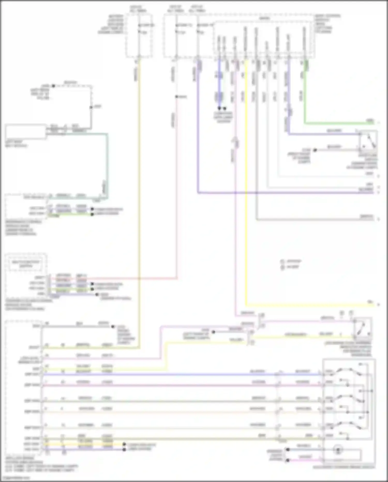Wiring diagram multi- function switch for Ford Bronco VI (2020-2024) (1 of 3)