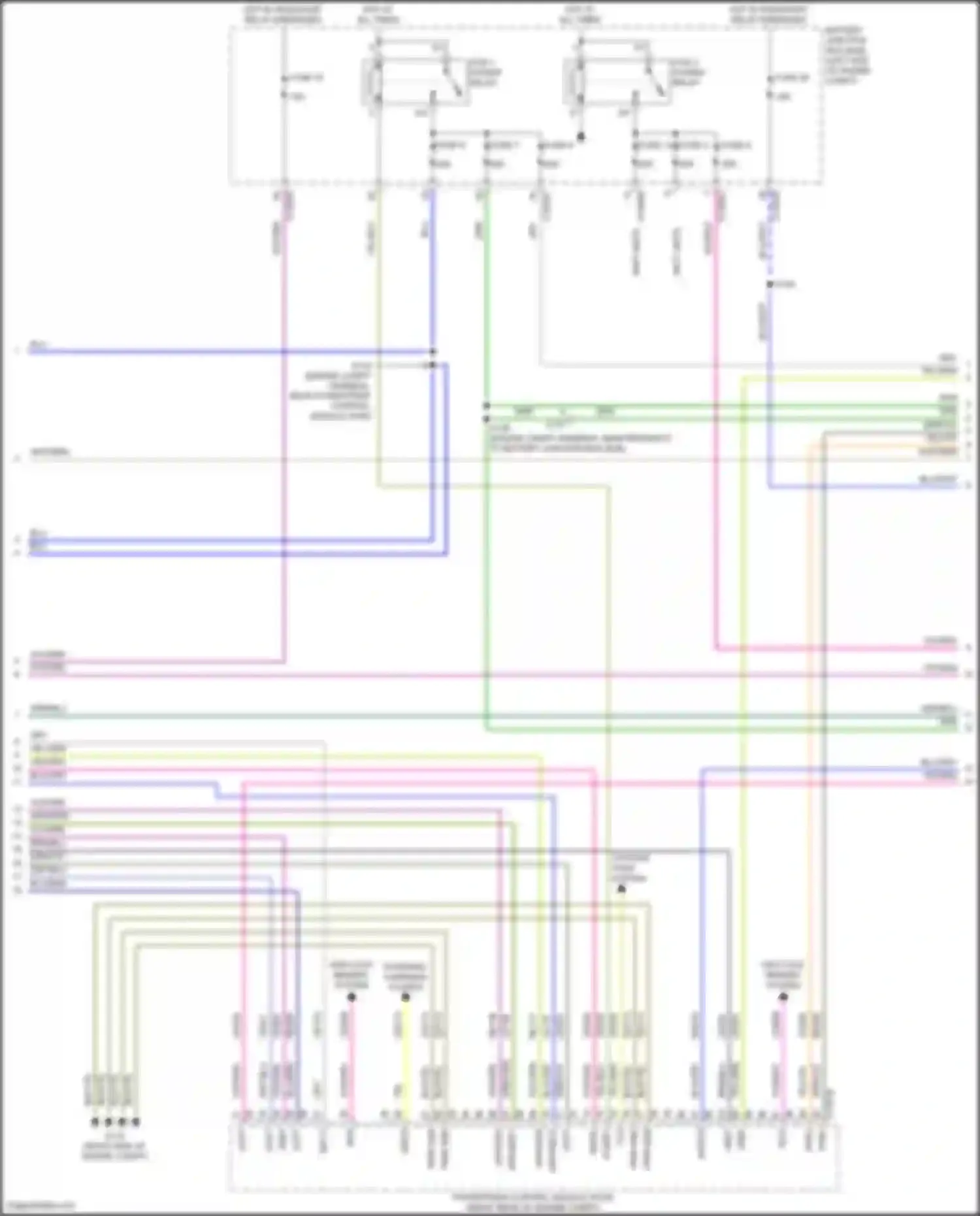 Wiring diagram pcm 1 power relay for Ford Bronco VI (2020-2024) (2 of 2)