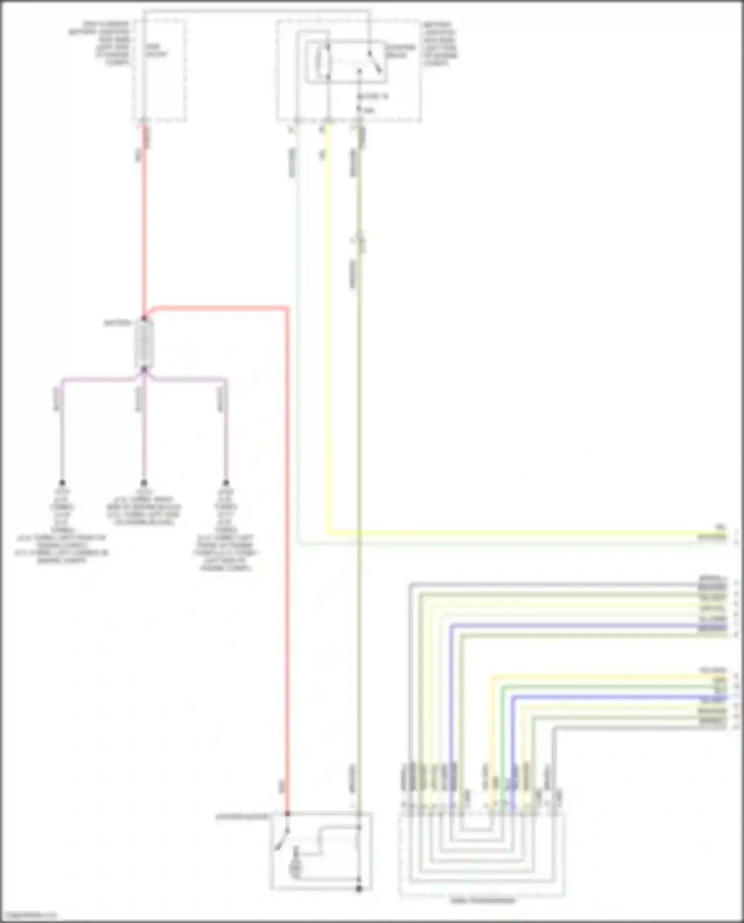 Wiring diagram starter relay for Ford Bronco VI (2020-2024)