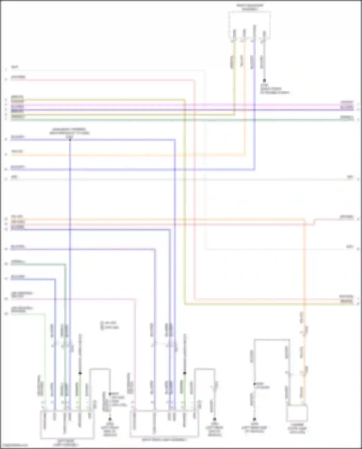 Wiring diagram right headlamp assembly for Ford Bronco VI (2020-2024) (1 of 3)