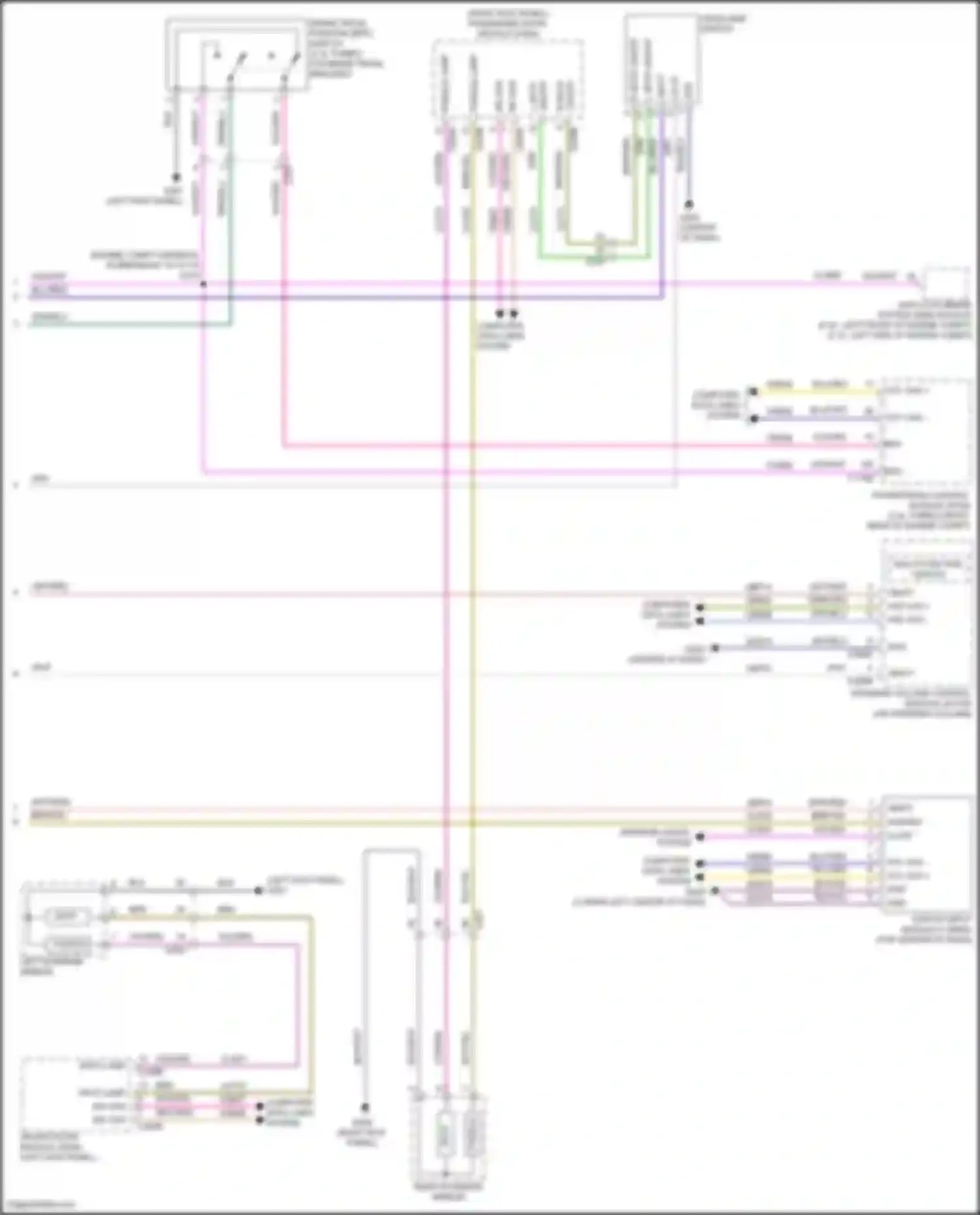 Wiring diagram puddle lamp for Ford Bronco VI (2020-2024)