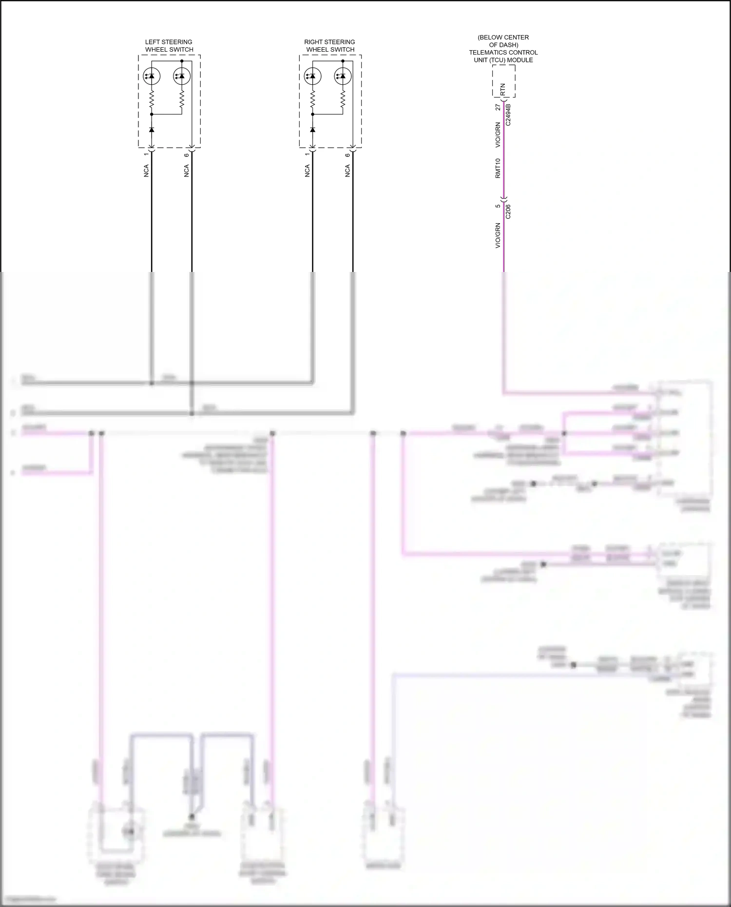 Ford Bronco VI (2020-2024) right steering wheel switch wiring diagram  (3 of 7)