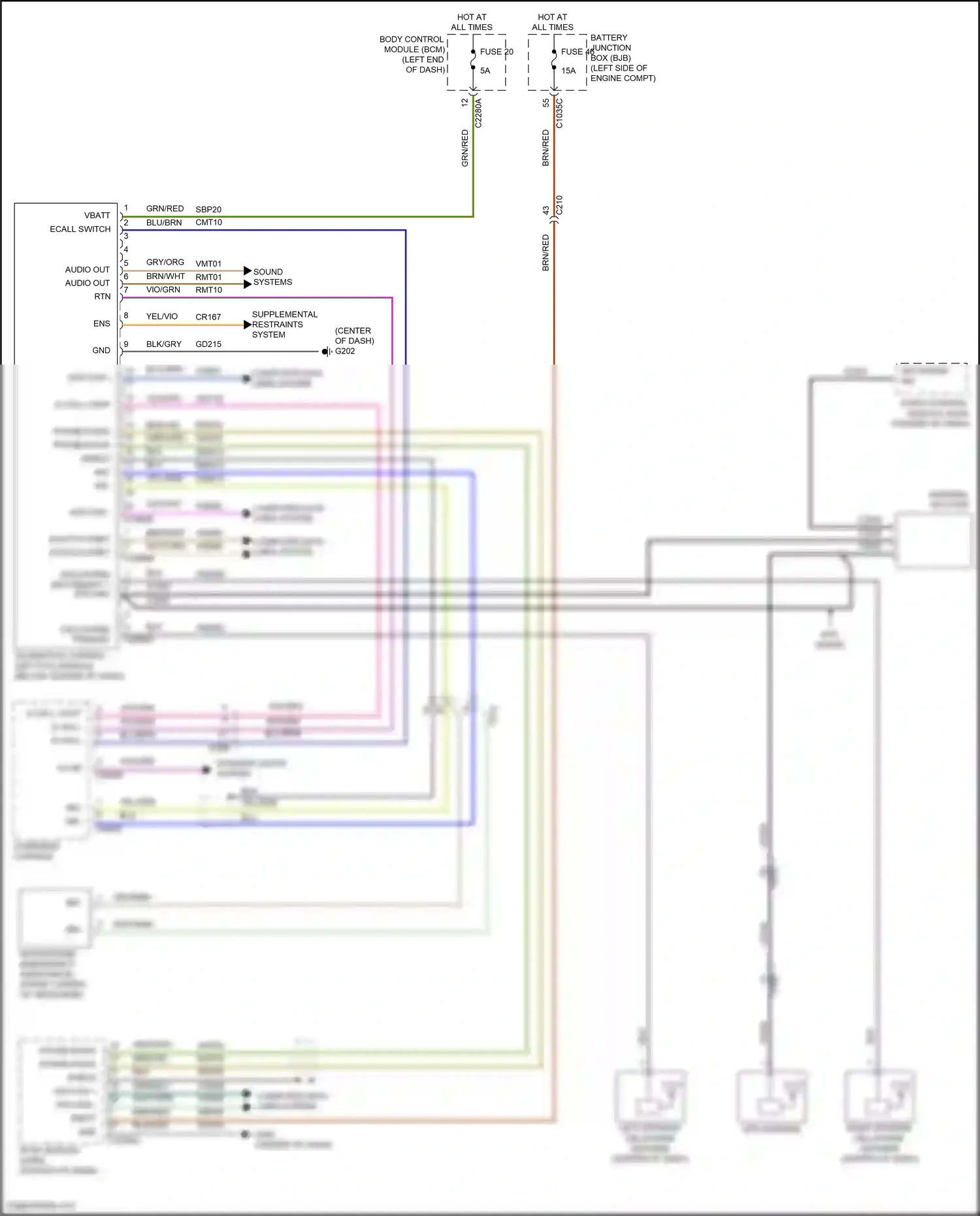 Ford Bronco VI (2020-2024) sync module (apim) wiring diagram  (8 of 8)