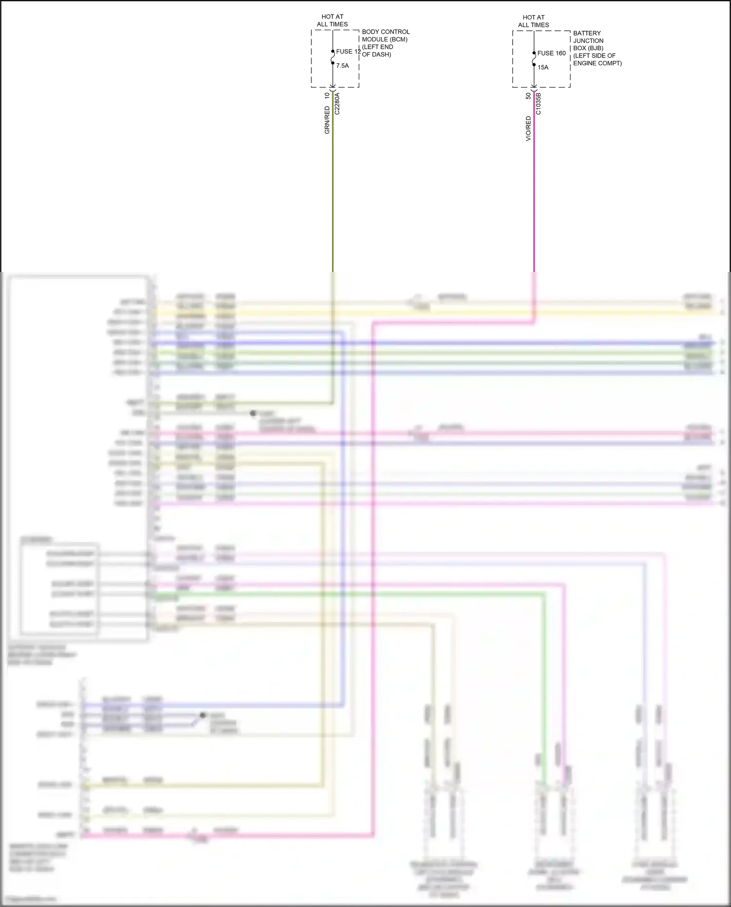 Ford Bronco VI (2020-2024) sync module (apim) wiring diagram  (1 of 8)