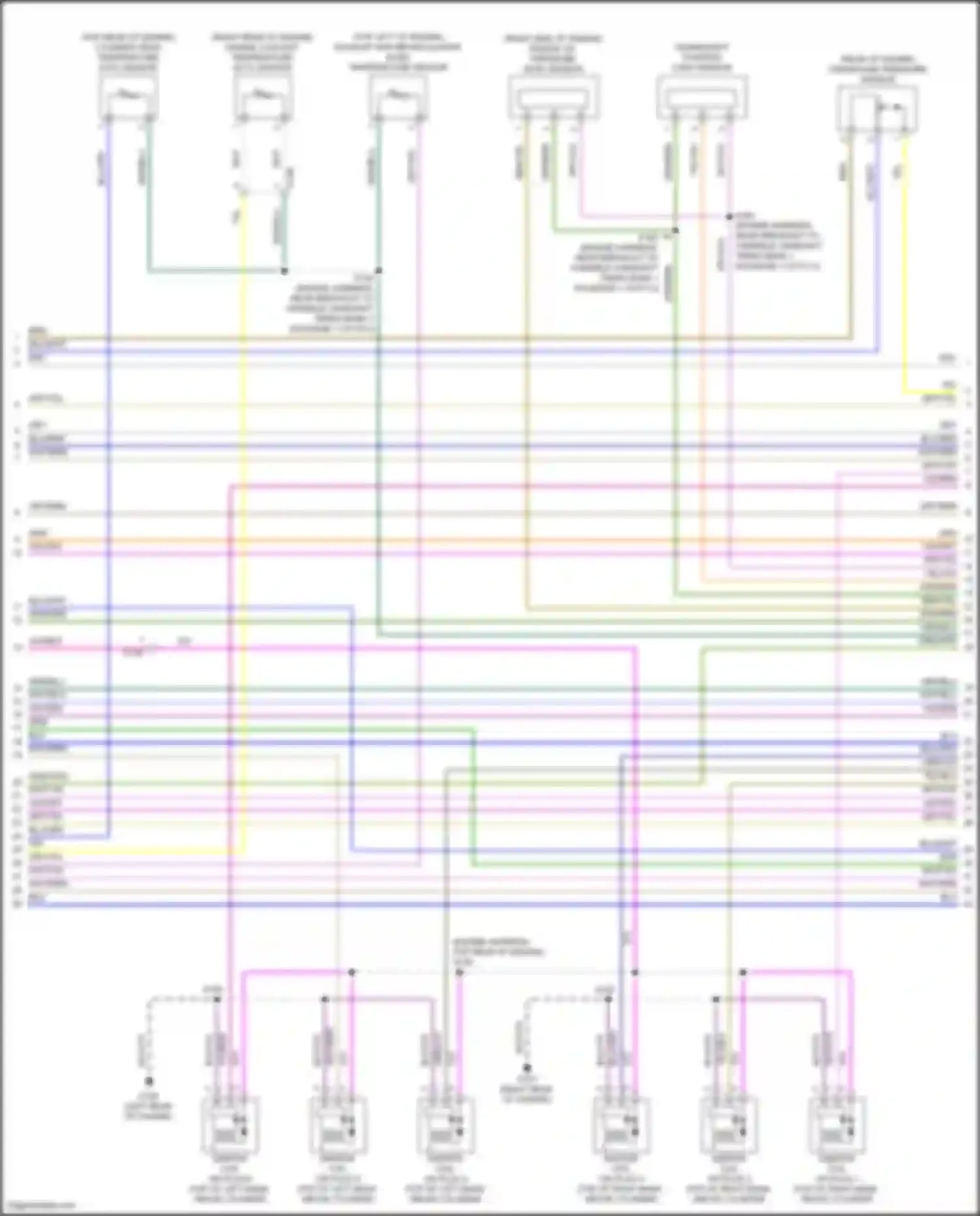 Wiring diagram (right side of engine for Ford Bronco VI (2020-2024)