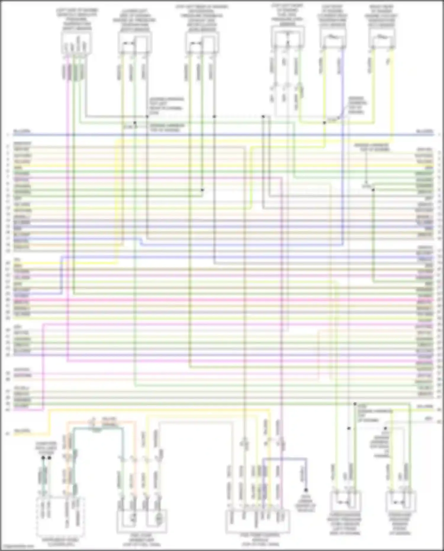 Wiring diagram crankcase pressure sensor for Ford Bronco VI (2020-2024)