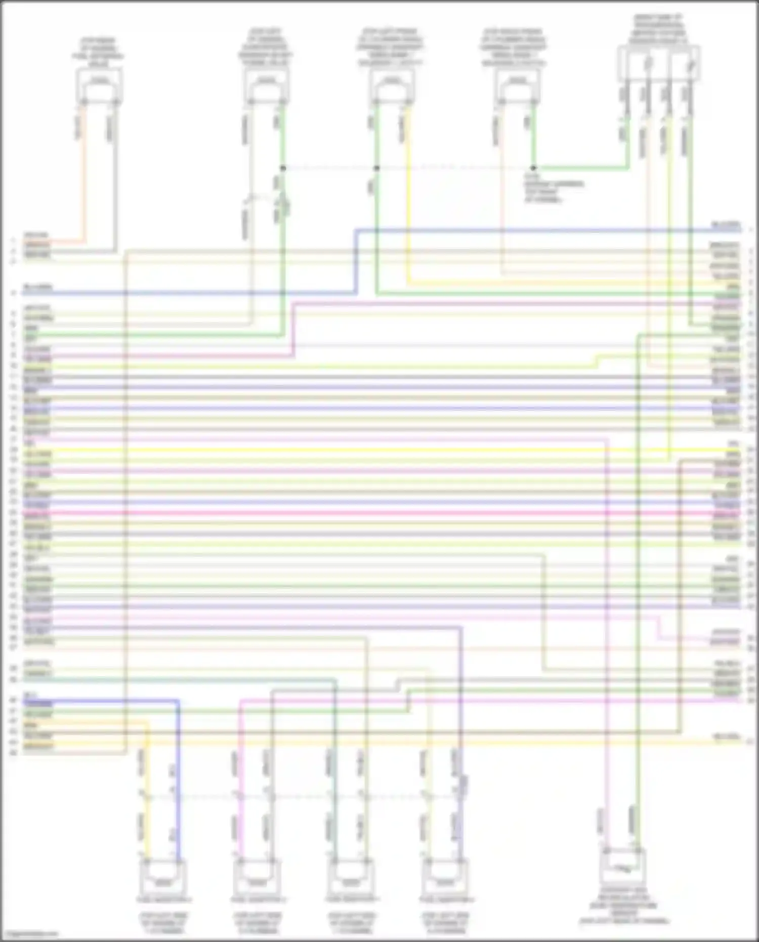 Wiring diagram fuel injector 2 for Ford Bronco VI (2020-2024)